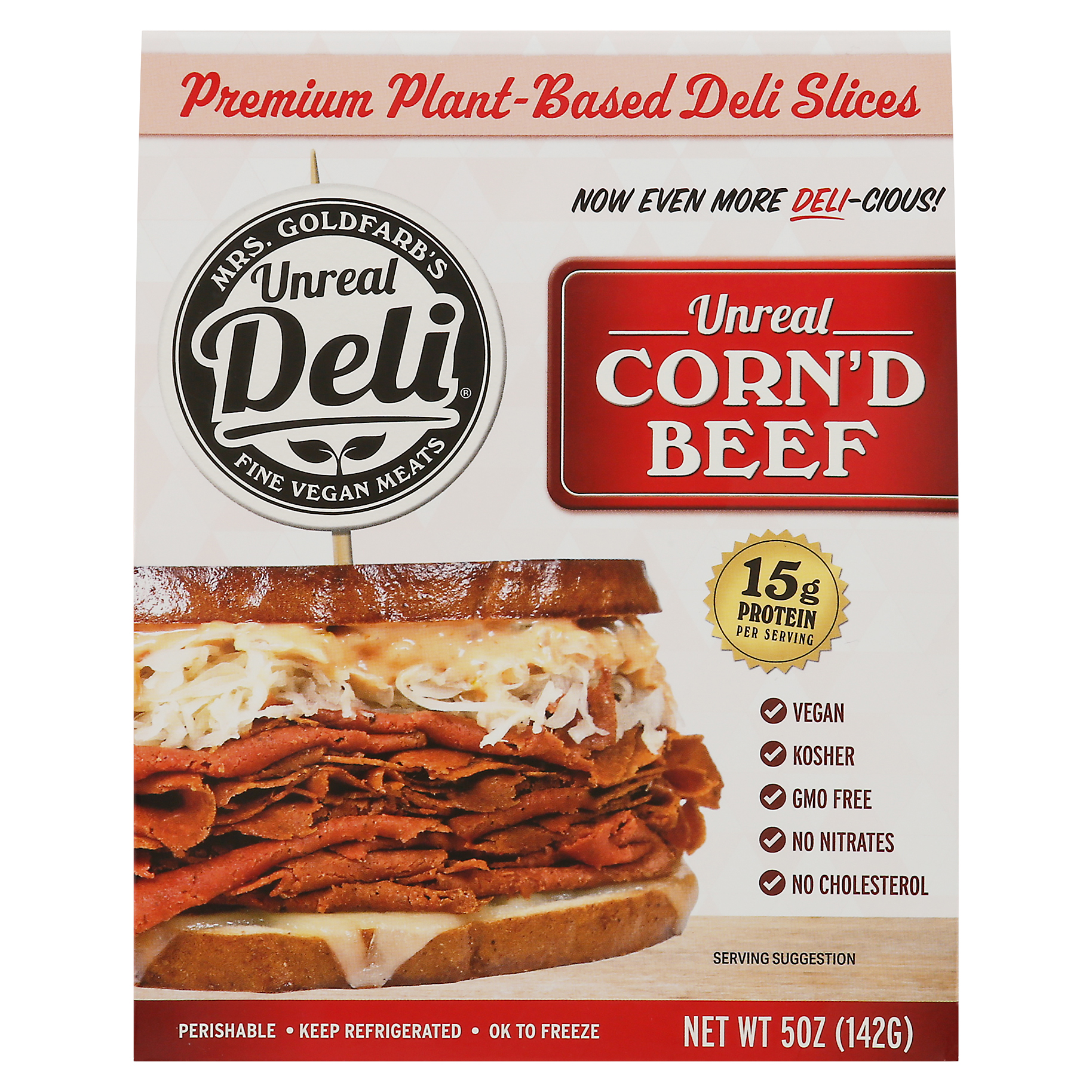 Unreal Deli Plant-Based Premium Corn’d Beef Deli Slices