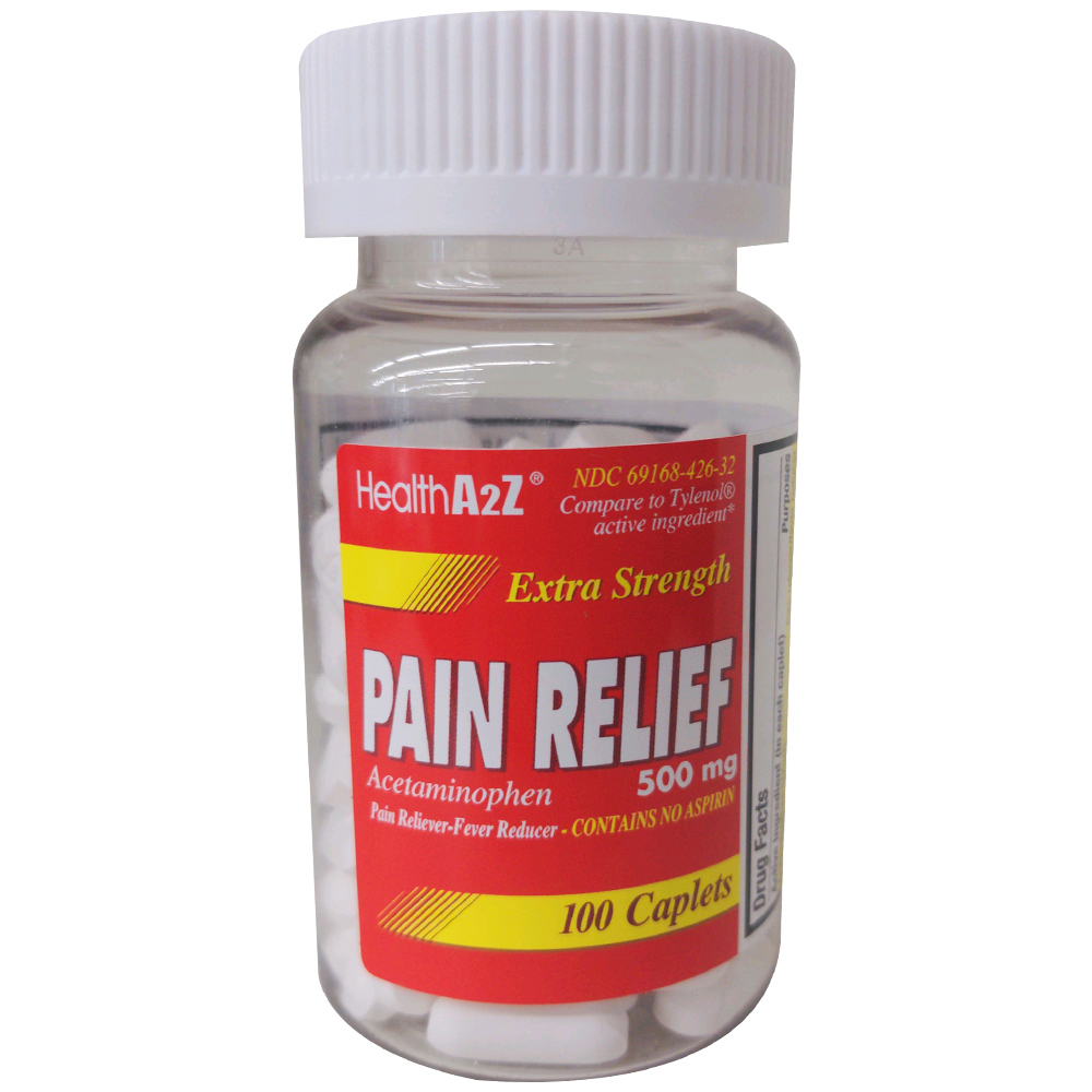 HealthA2Z Pain Relief 500mg 100 ct
