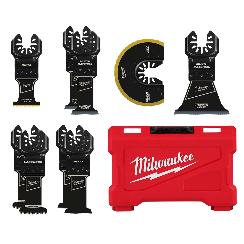 MIL 49-10-9113 OPEN-LOK 9PC METAL CUT MULTI-TOOL BLADE KIT   CARBIDE TEETH IDEAL FOR EXTREME METAL CUTS. BI-METAL BLADES IDEAL FOR SOFT METAL CUTS