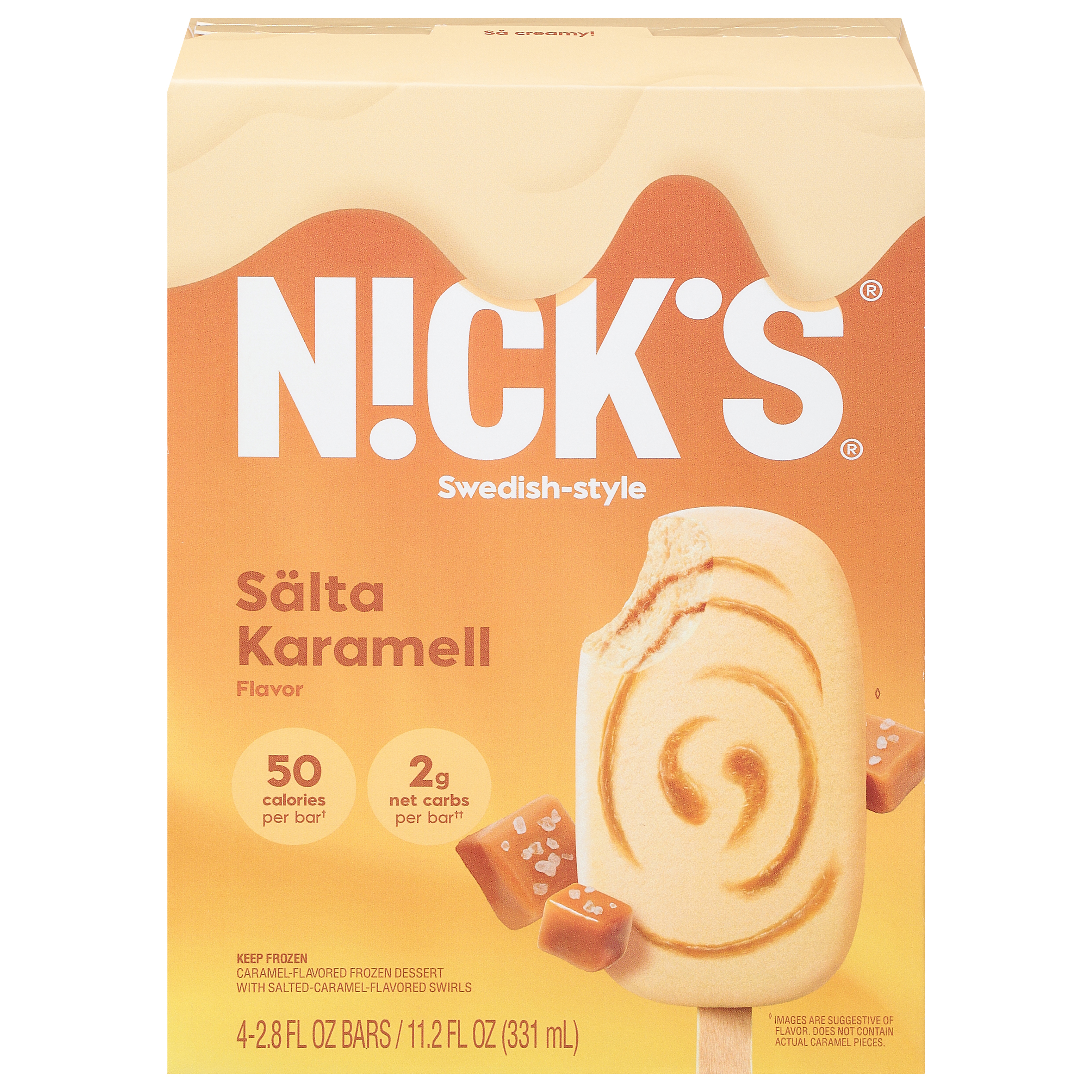 Nick's Swedish-Style Salta Karamell Flavor Bars