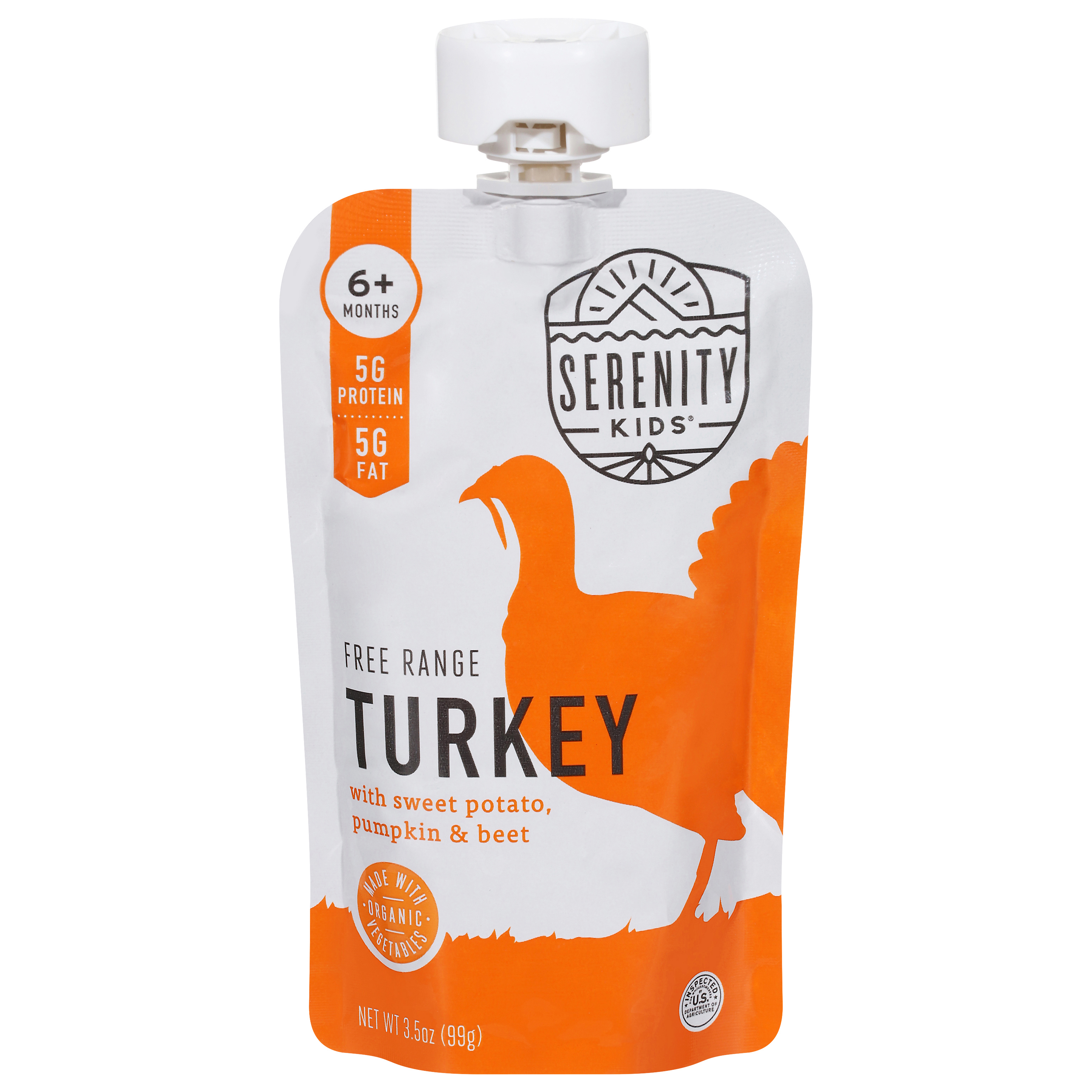 Serenity Kids 6+ Months Free Range Turkey with Sweet Potato, Pumpkin & Beet