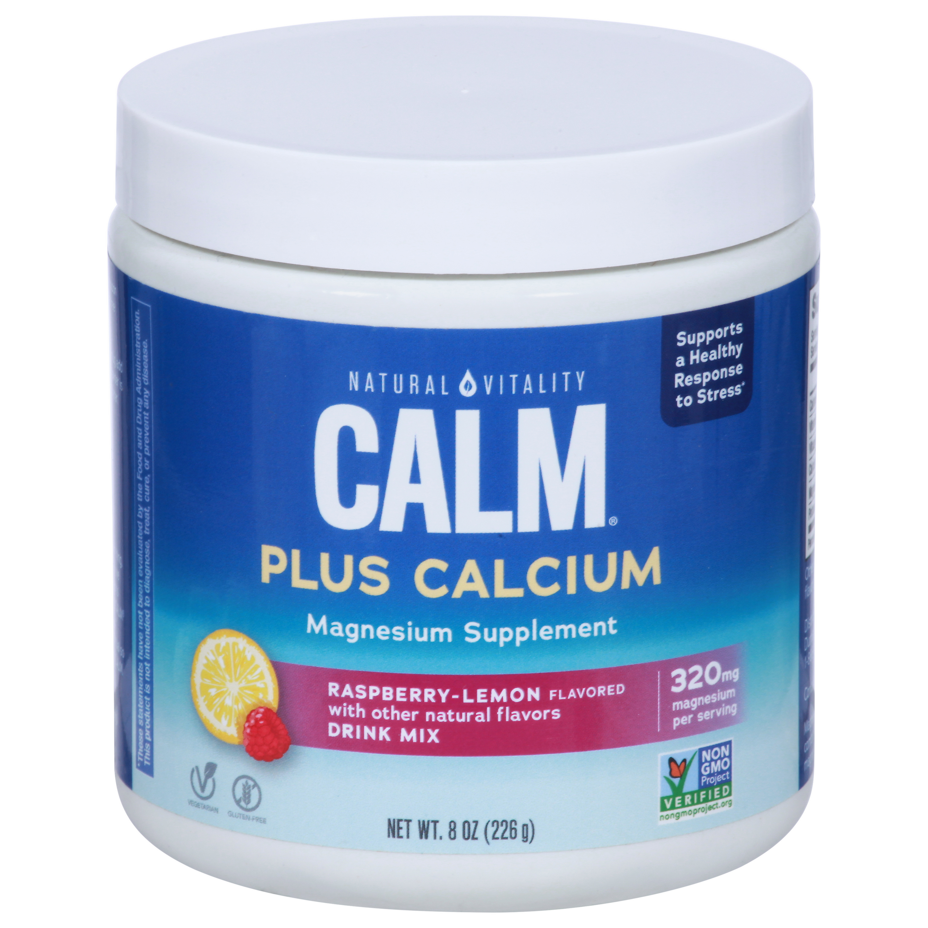 Natural Vitality Calm Plus Calcium Raspberry-Lemon Drink Mix
