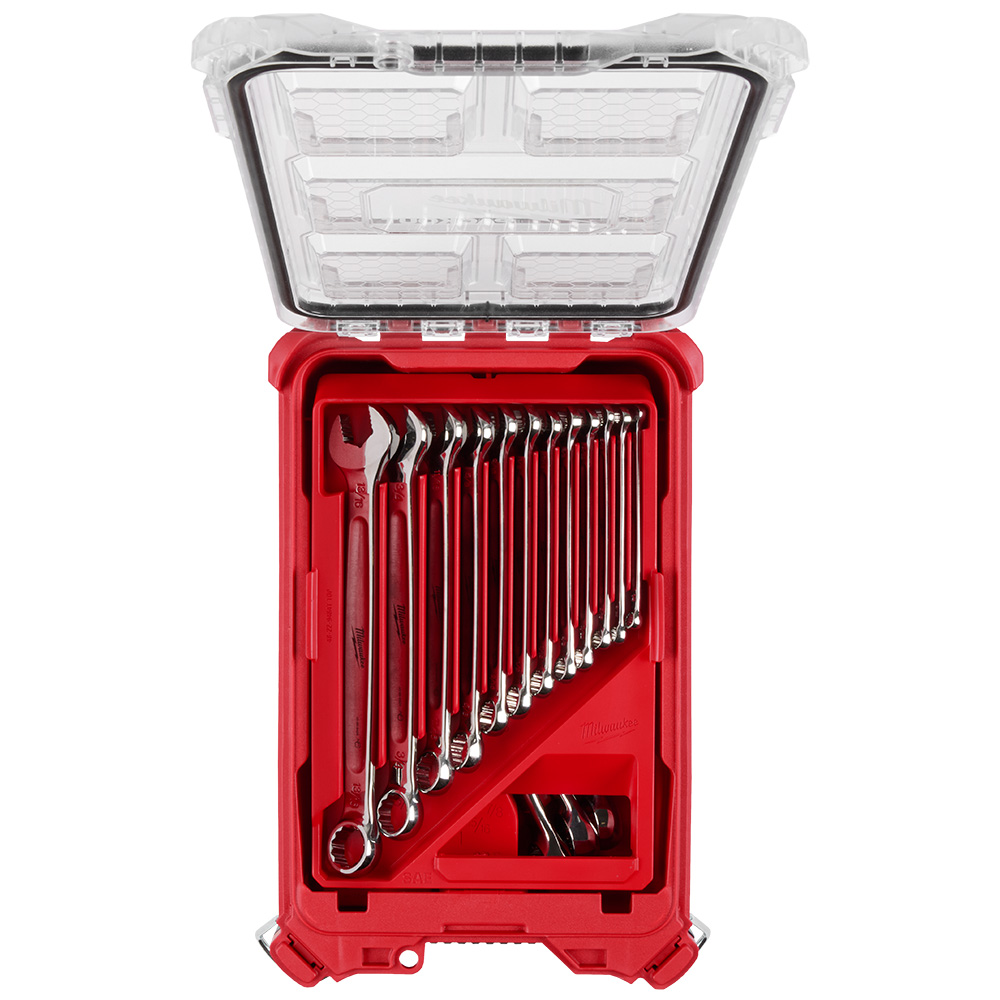 15pc SAE Combination Wrench Set with PACKOUT Compact Organizer