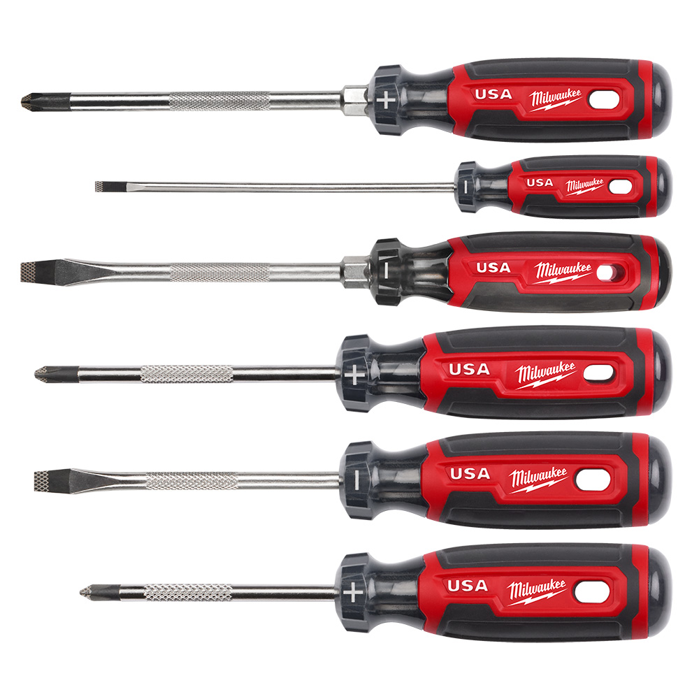 MIL MT200-6 6PC CUSHION GRIP SCREWDRIVER SET (USA) - Hein Electric