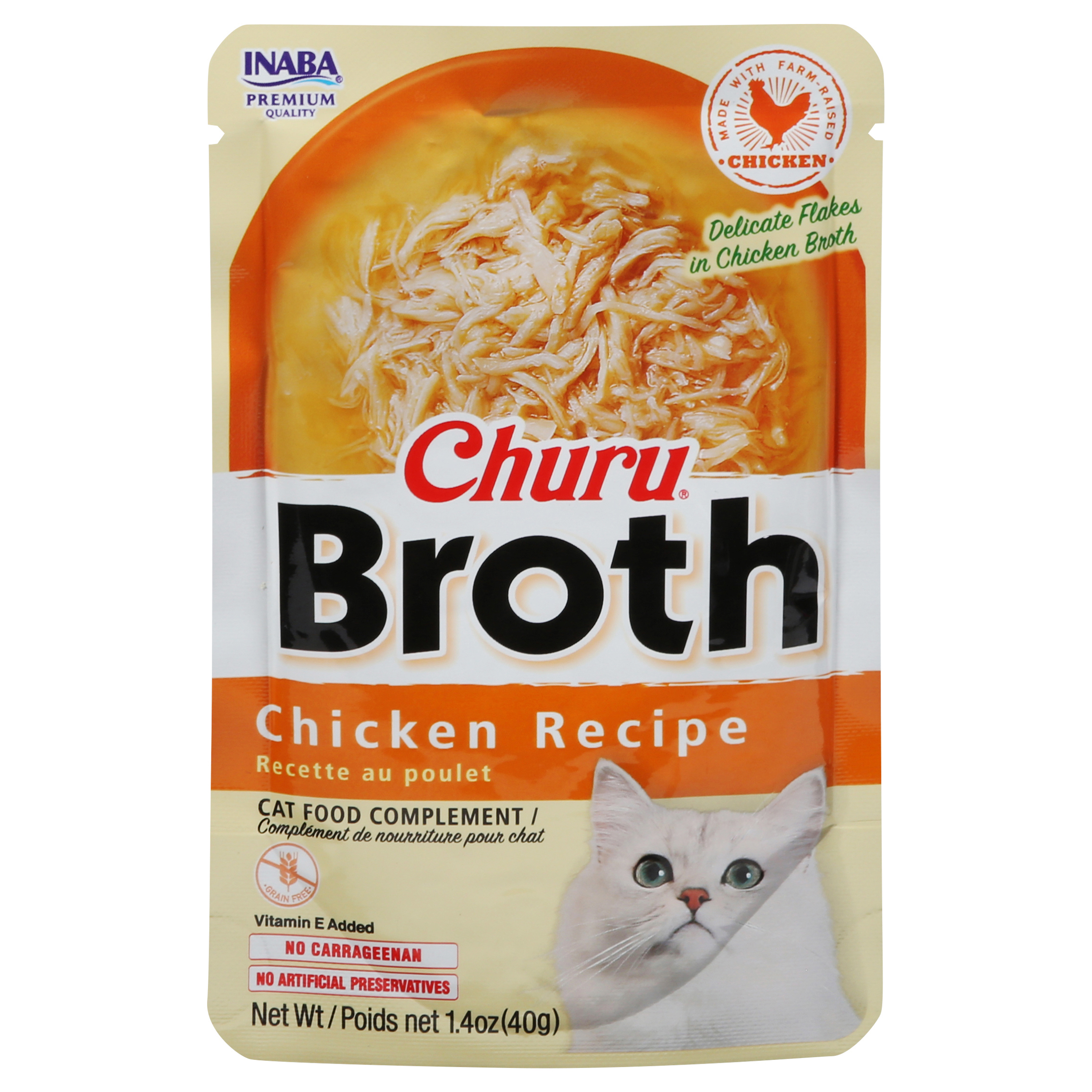 Inaba Churu Broth Chicken Recipe Cat Food Complement