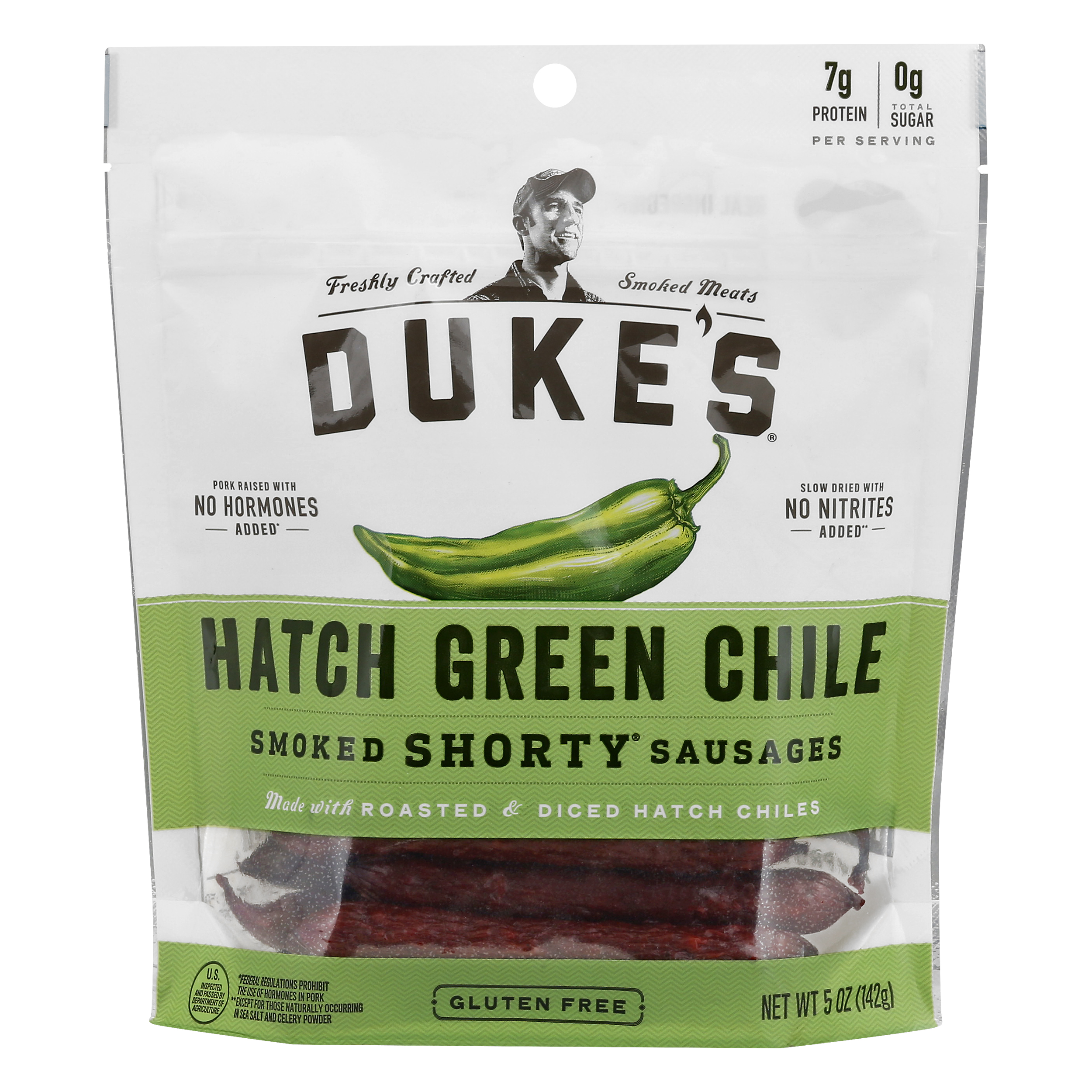 Duke's Hatch Green Chile Smoked Shorty Sausages