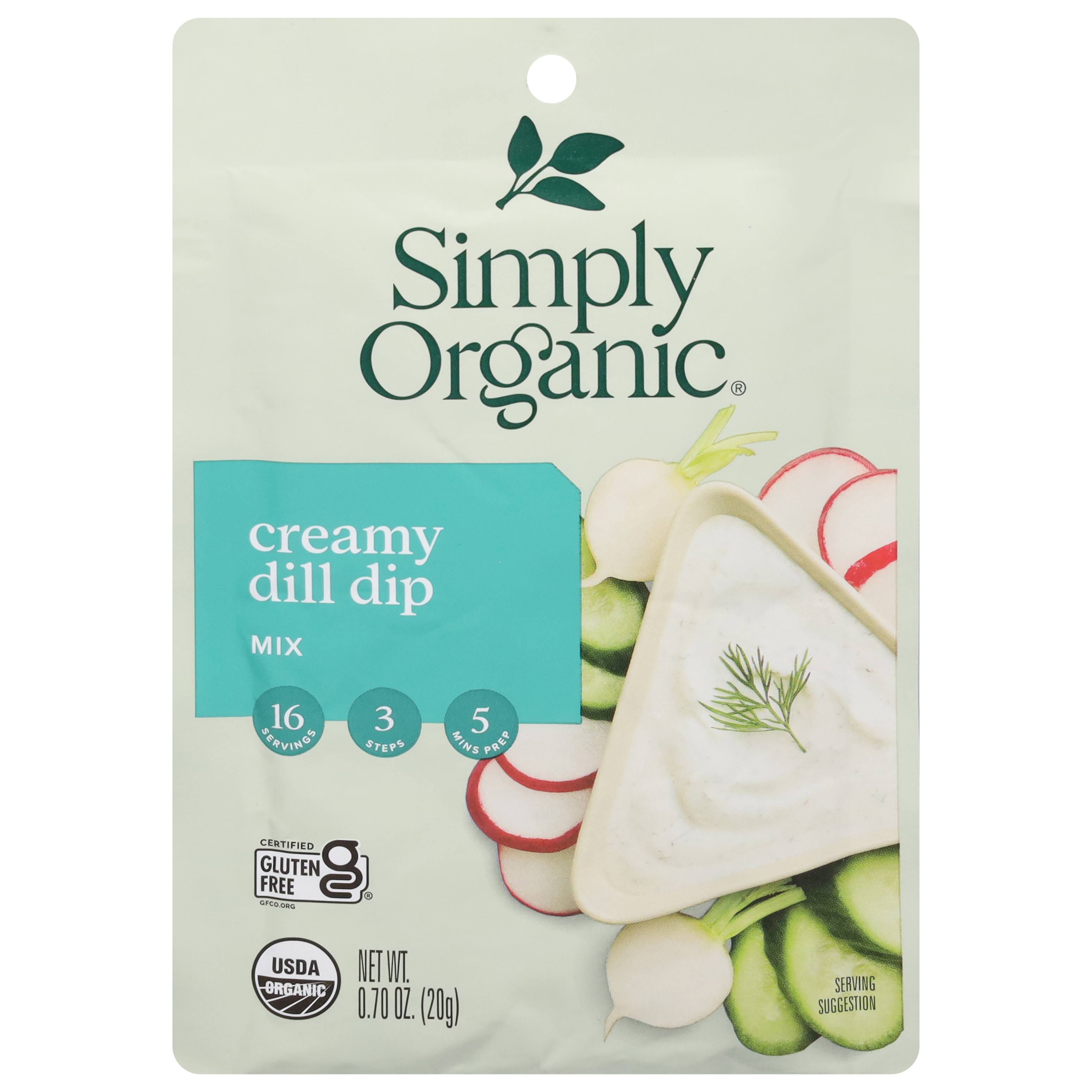 Simply Organic Creamy Dill Dip Mix