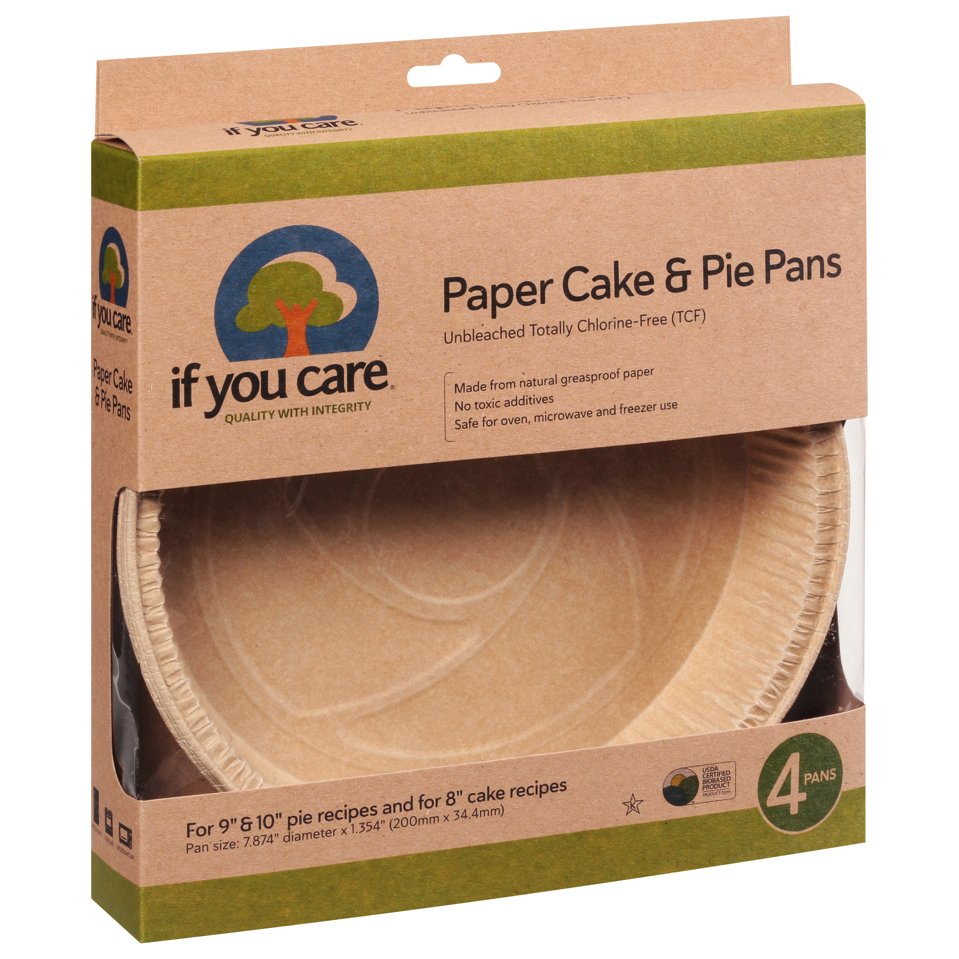 If You Care Paper Cake & Pie Pans