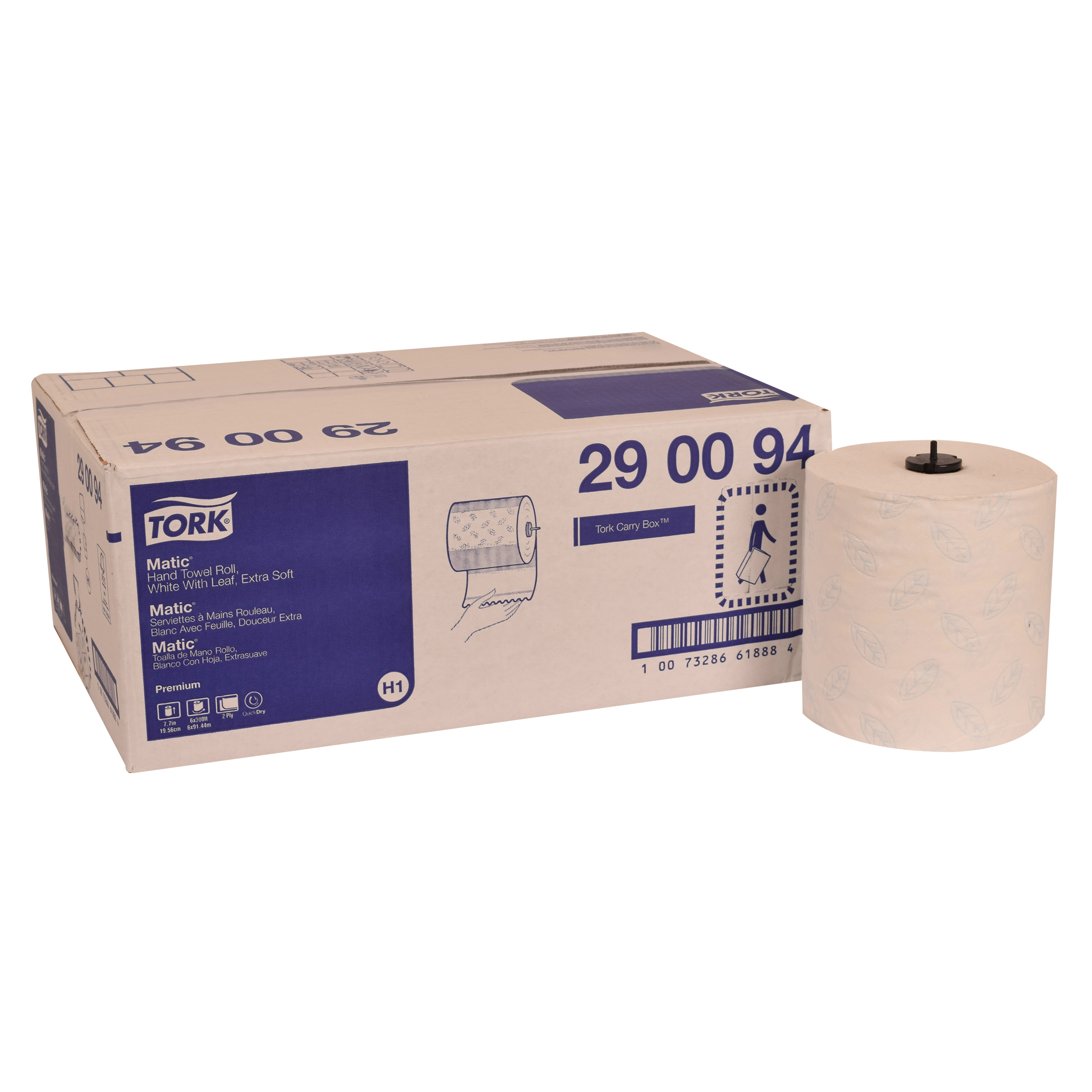 290094 WHT TORK ROLL TWL 6/CS