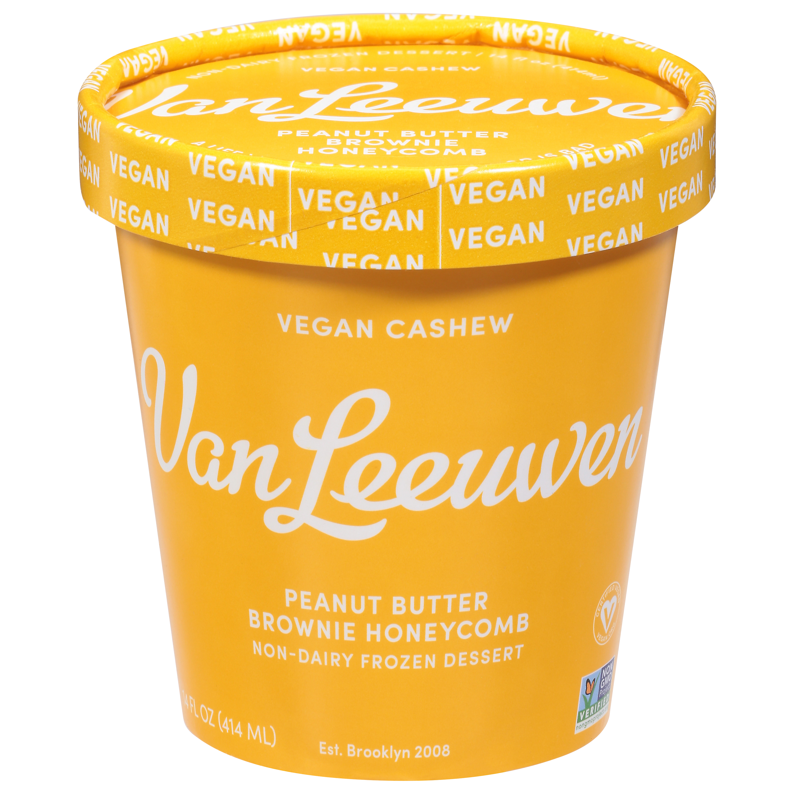 Van Leeuwen Vegan Non-Dairy Peanut Butter Brownie Honeycomb Frozen Dessert