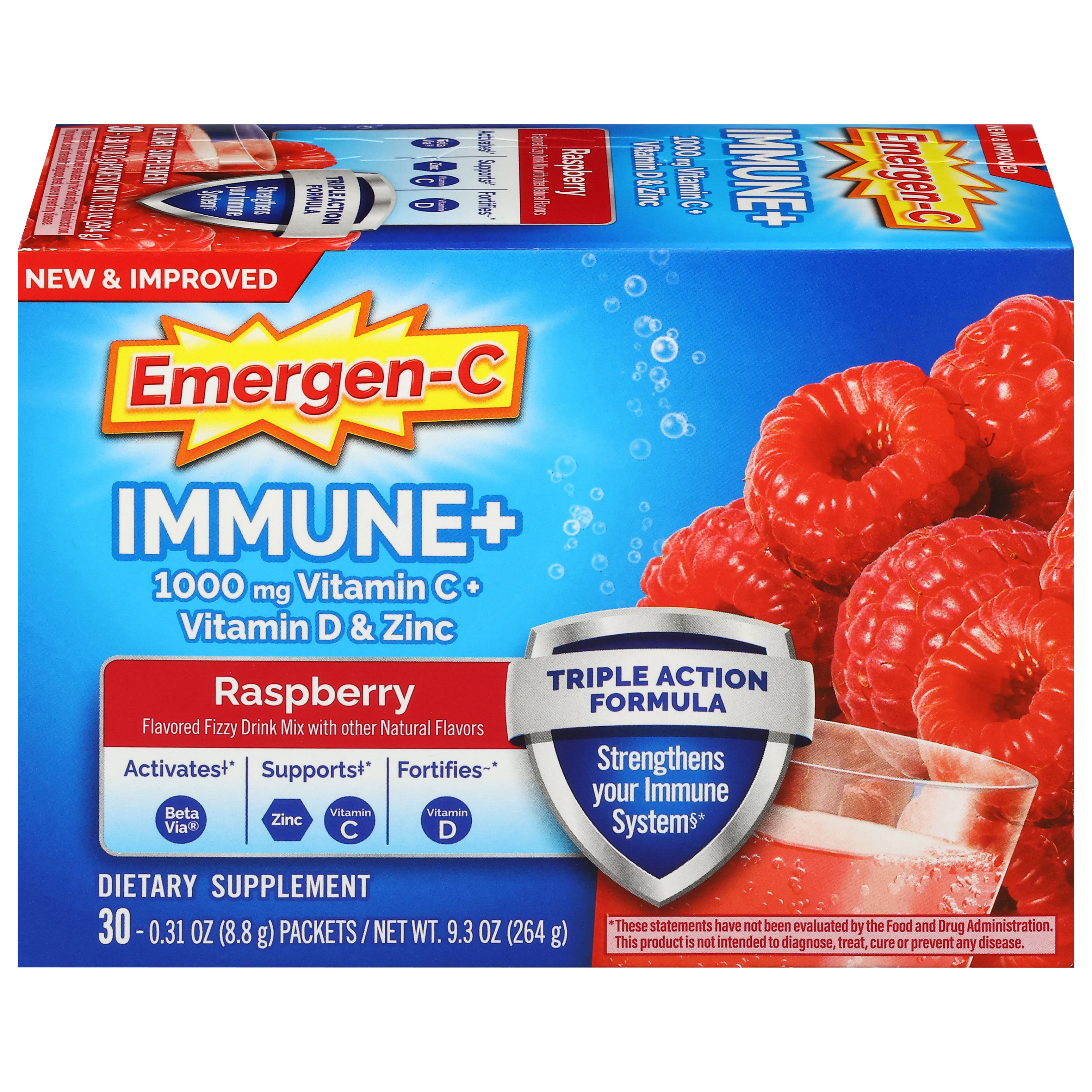 Emergen-C Raspberry Immune+ Packet