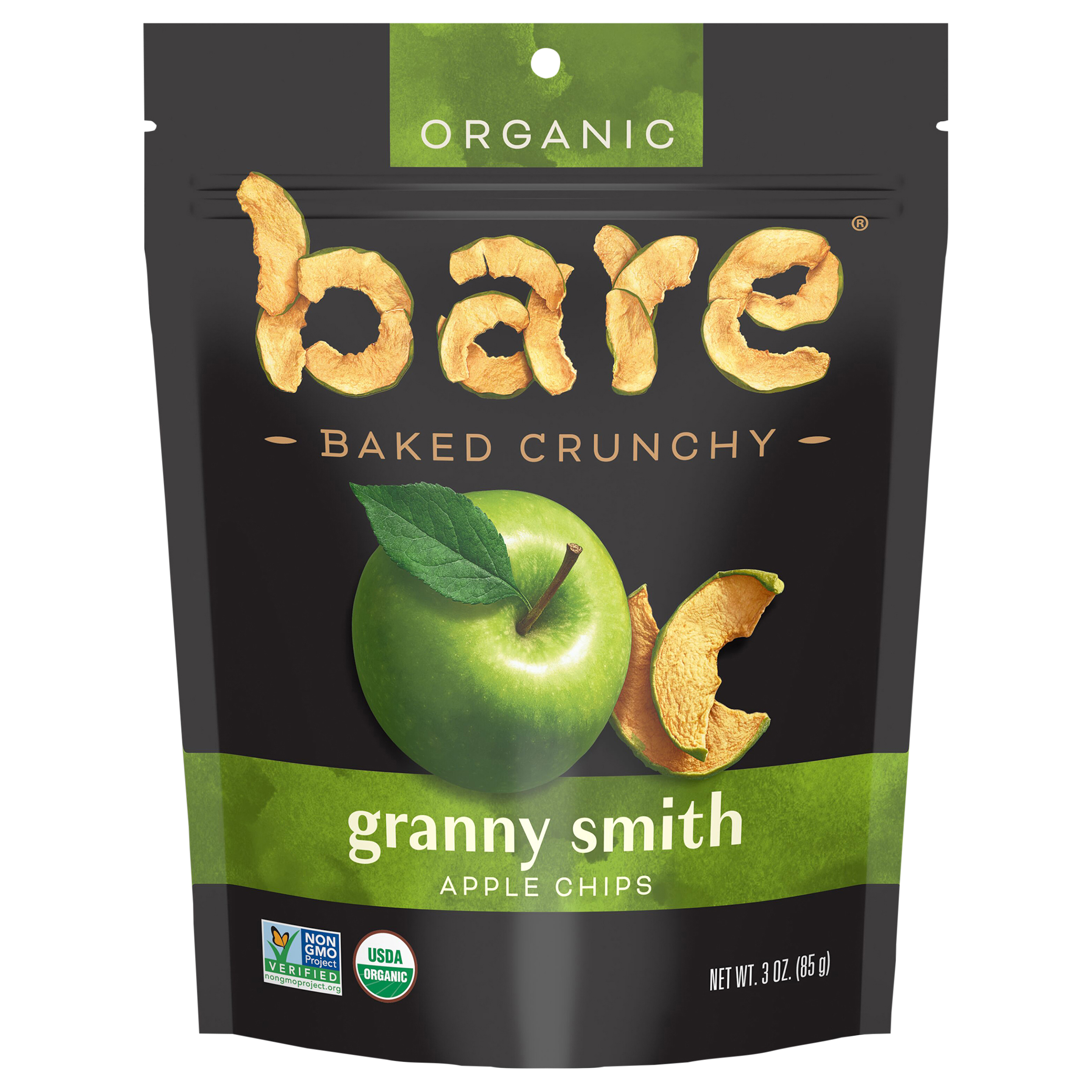 Bare Baked Crunchy Organic Apple Chips Granny Smith
