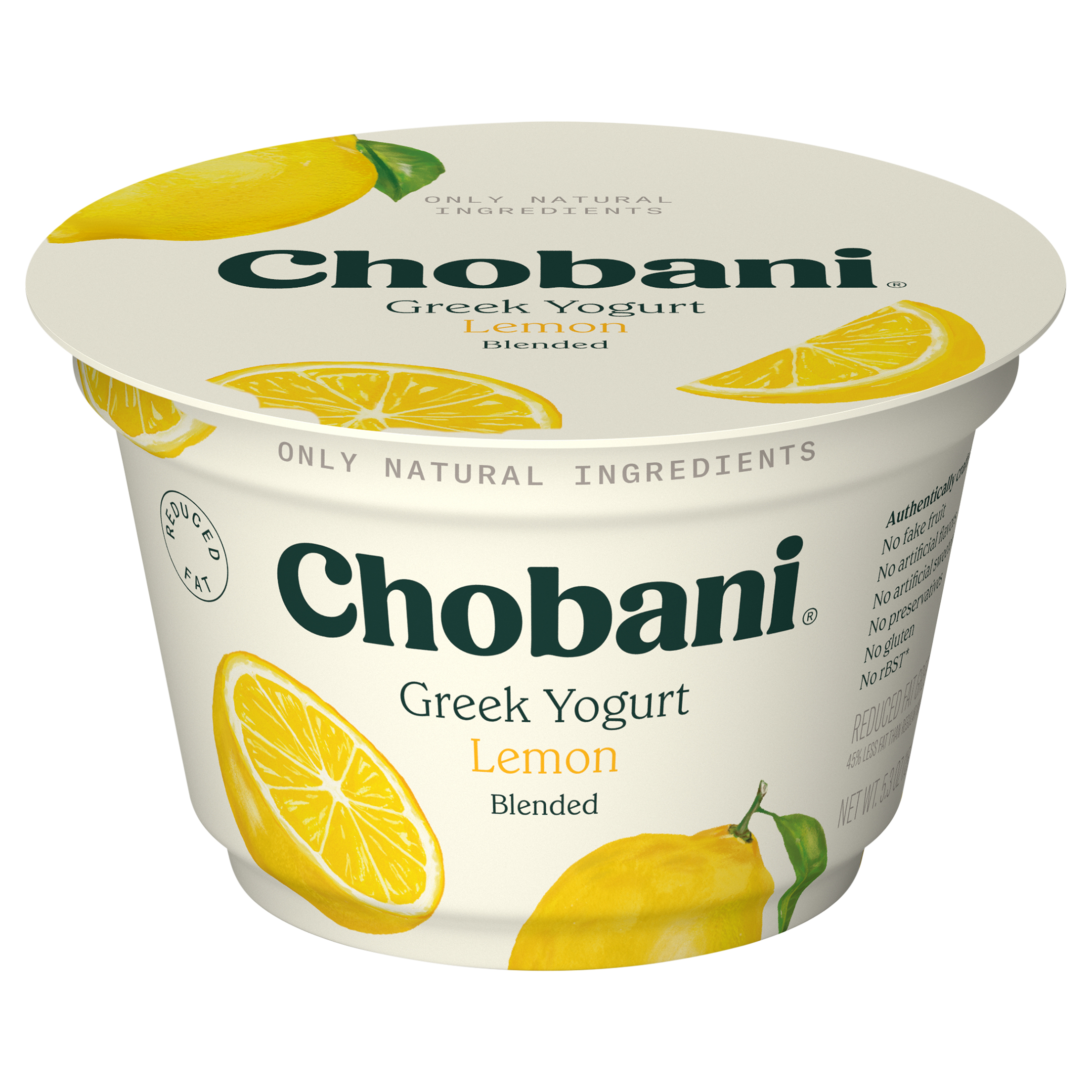 Chobani Reduced Fat Blended Greek Lemon Yogurt