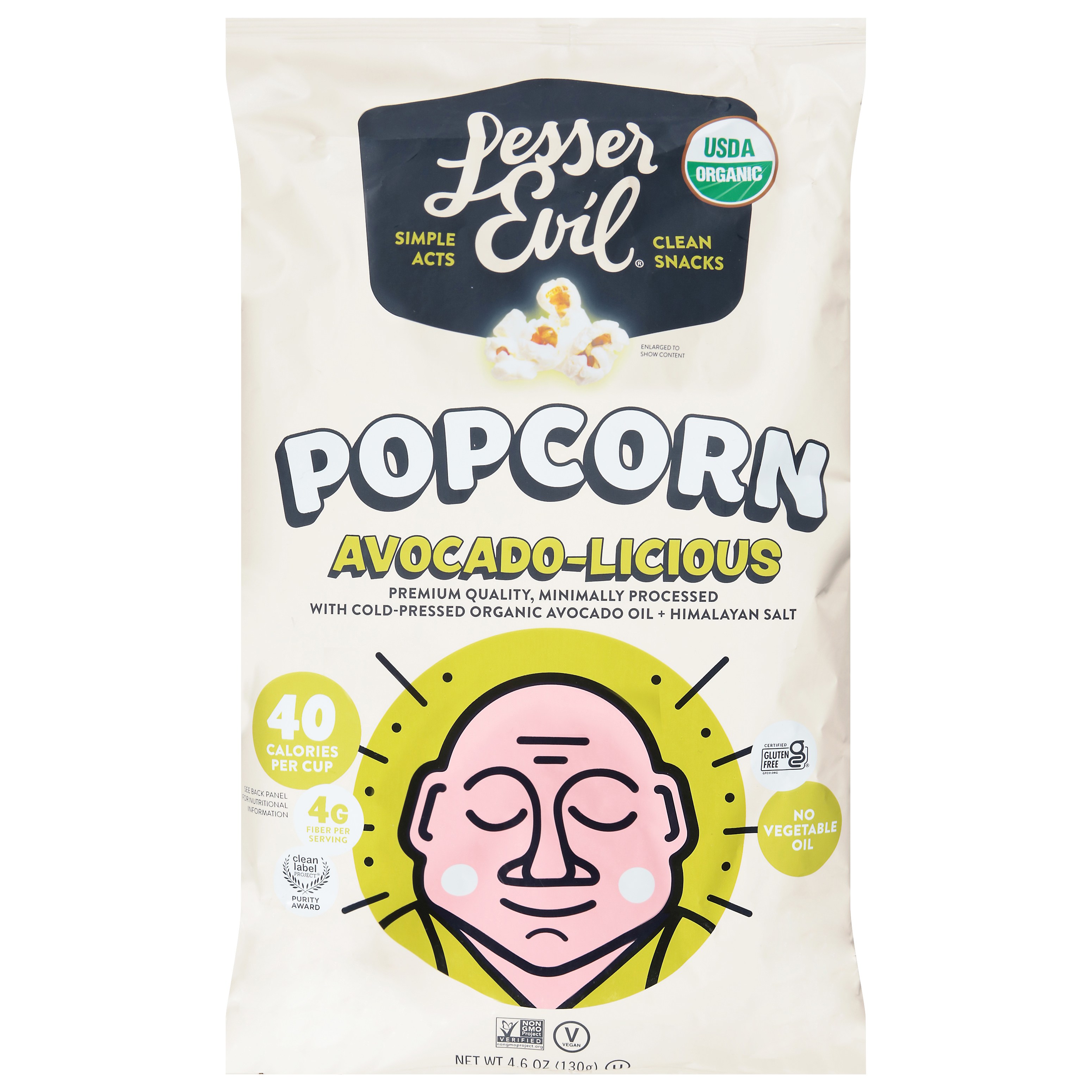 LesserEvil Avocado-Licious Popcorn