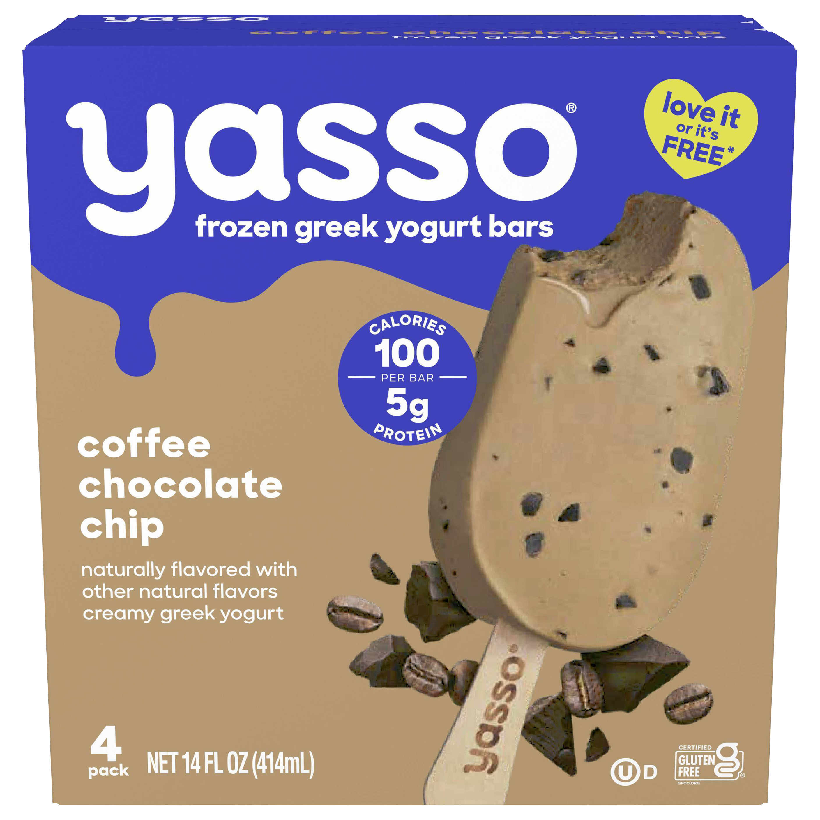 Yasso Yasso Frozen Greek Yogurt Bars Coffee Chocolate Chip Bars 4