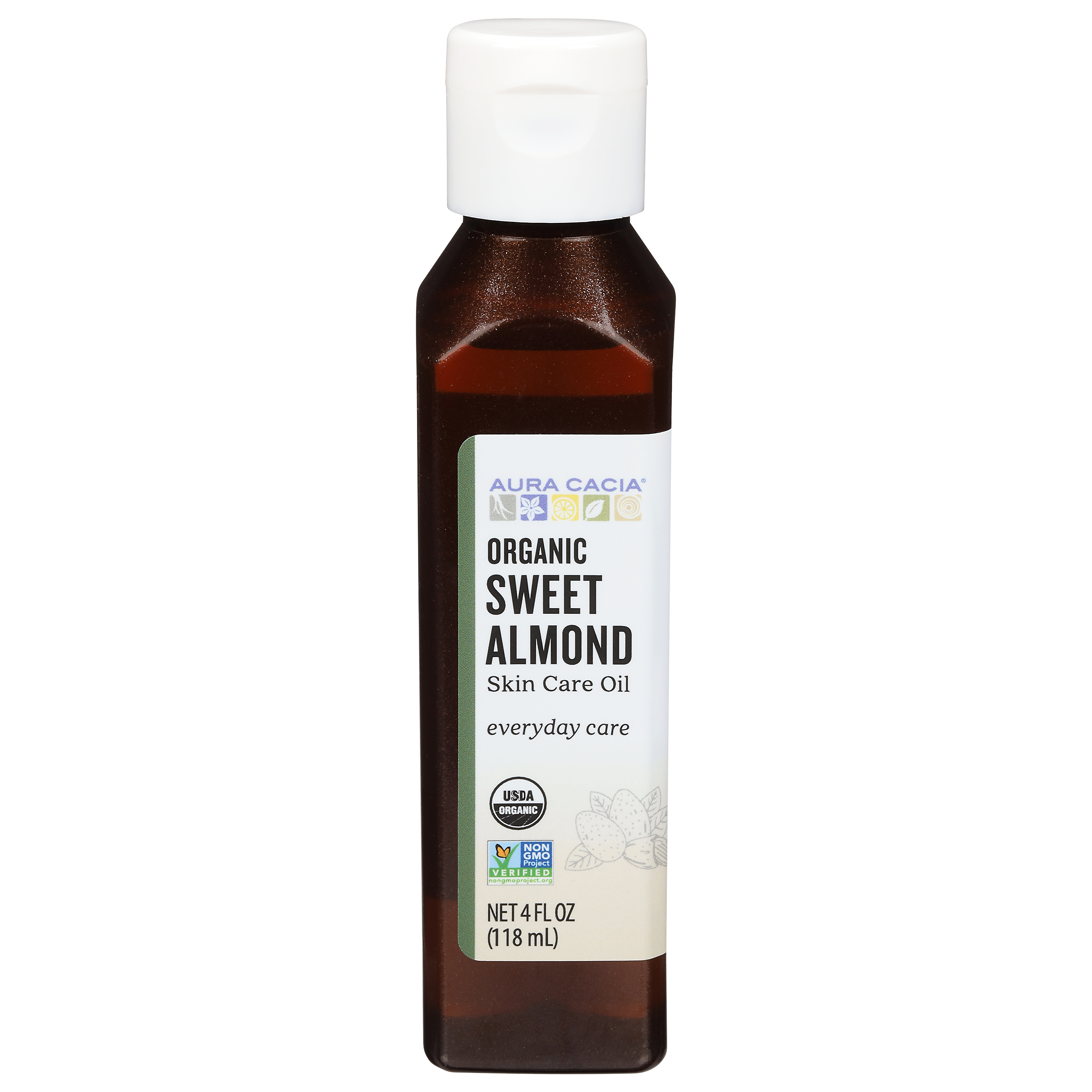 Aura Cacia Everyday Care Organic Sweet Almond Skin Care Oil