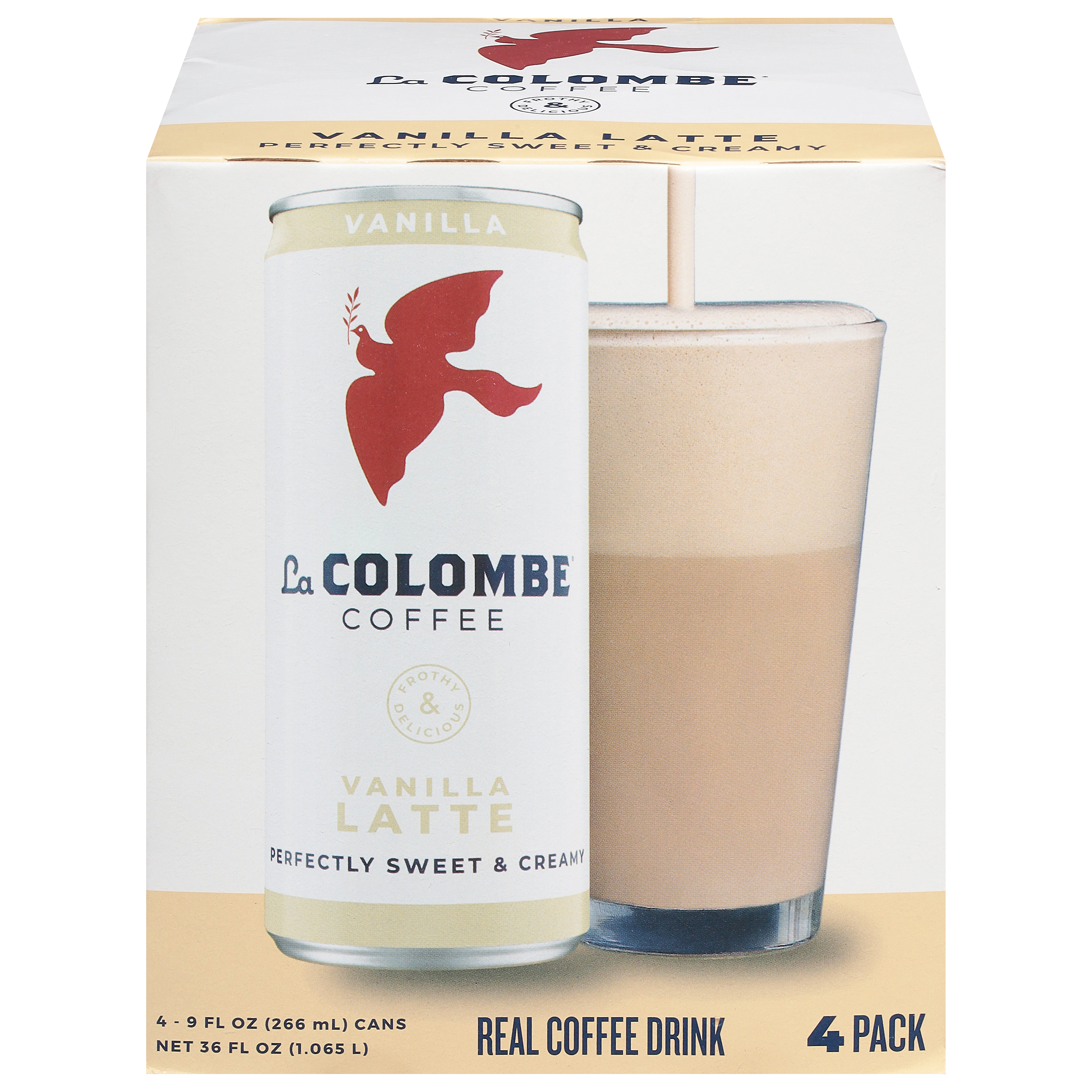 La Colombe 4 Pack Vanilla Latte Coffee 4 Pack