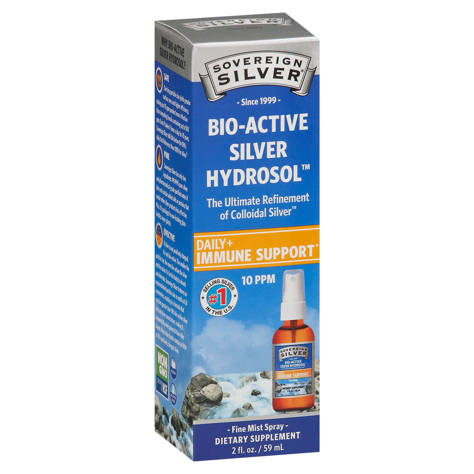 Sovereign Silver Fine Mist Spray 10 PPM Bio-Active Silver Hydrosol