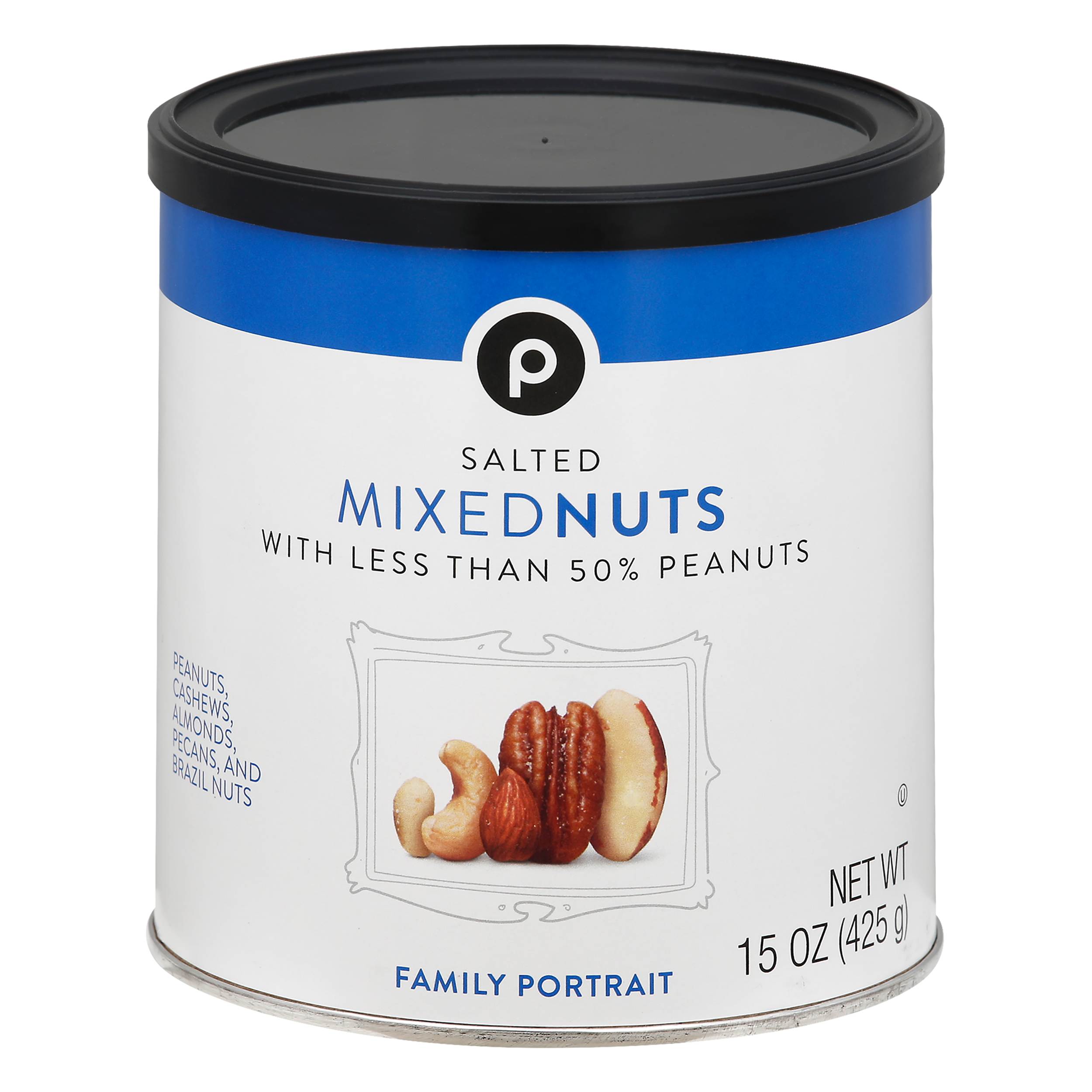 Publix Salted Mixed Nuts 15 oz CONTAINER