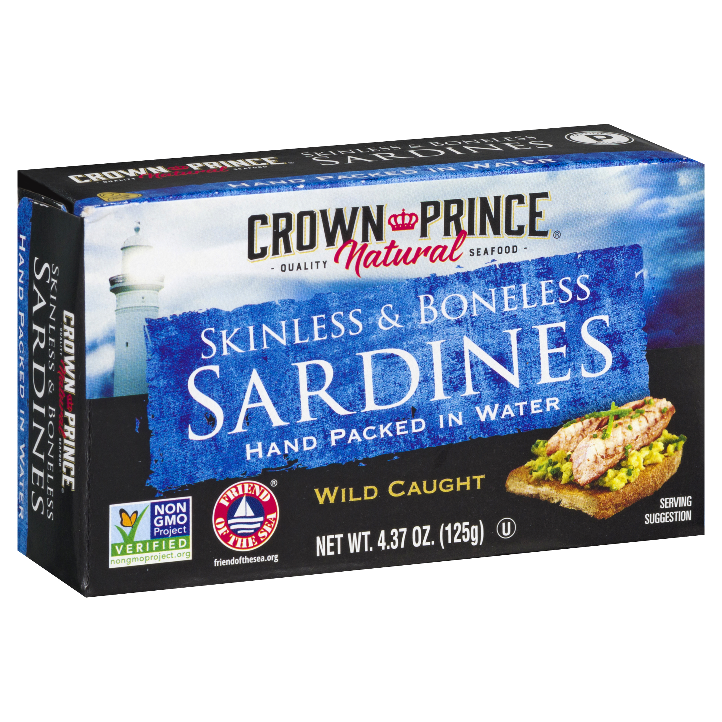 Crown Prince Natural Skinless & Boneless Wild Caught Sardines