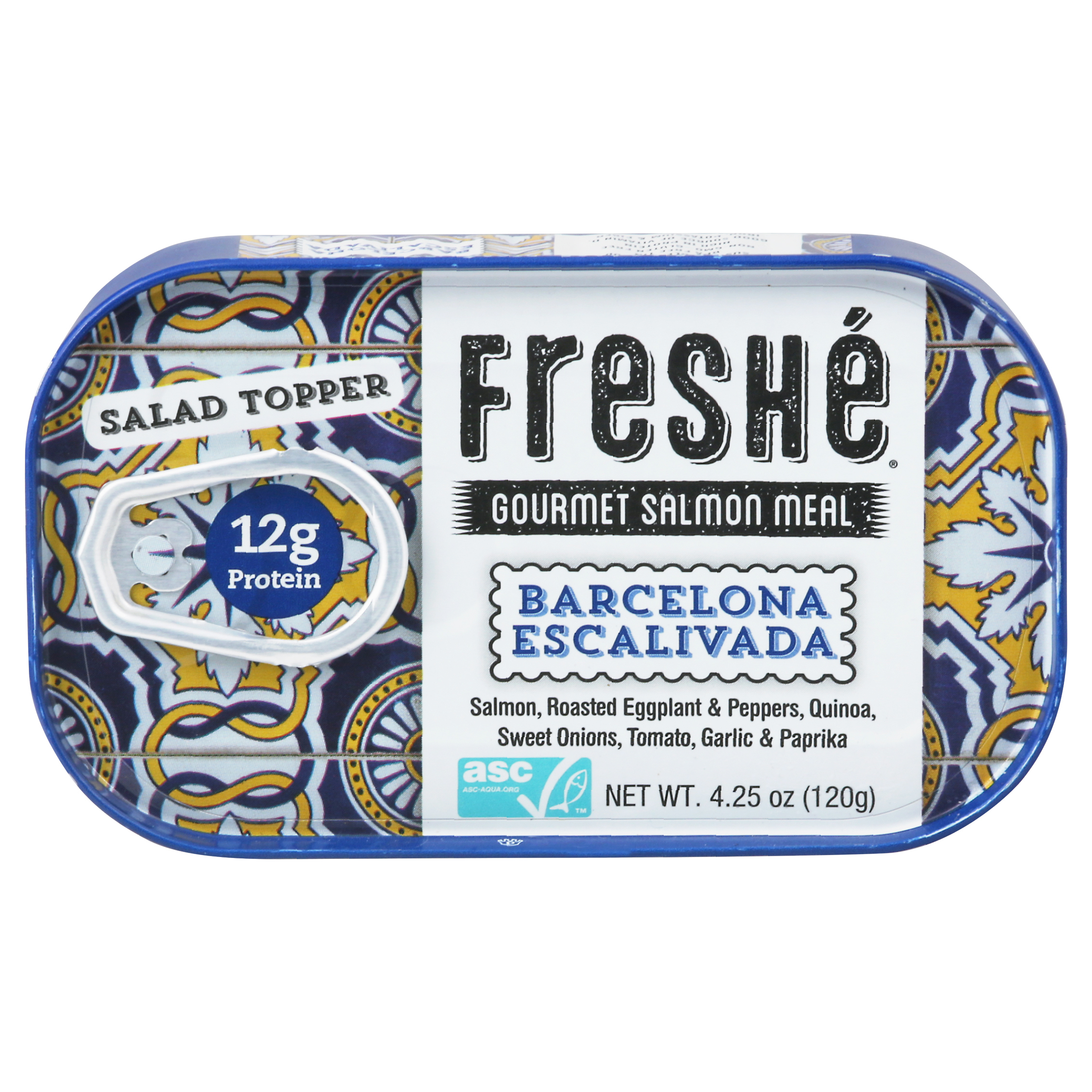 Freshe Salad Topper Gourmet Barcelona Escalivada Salmon Meal