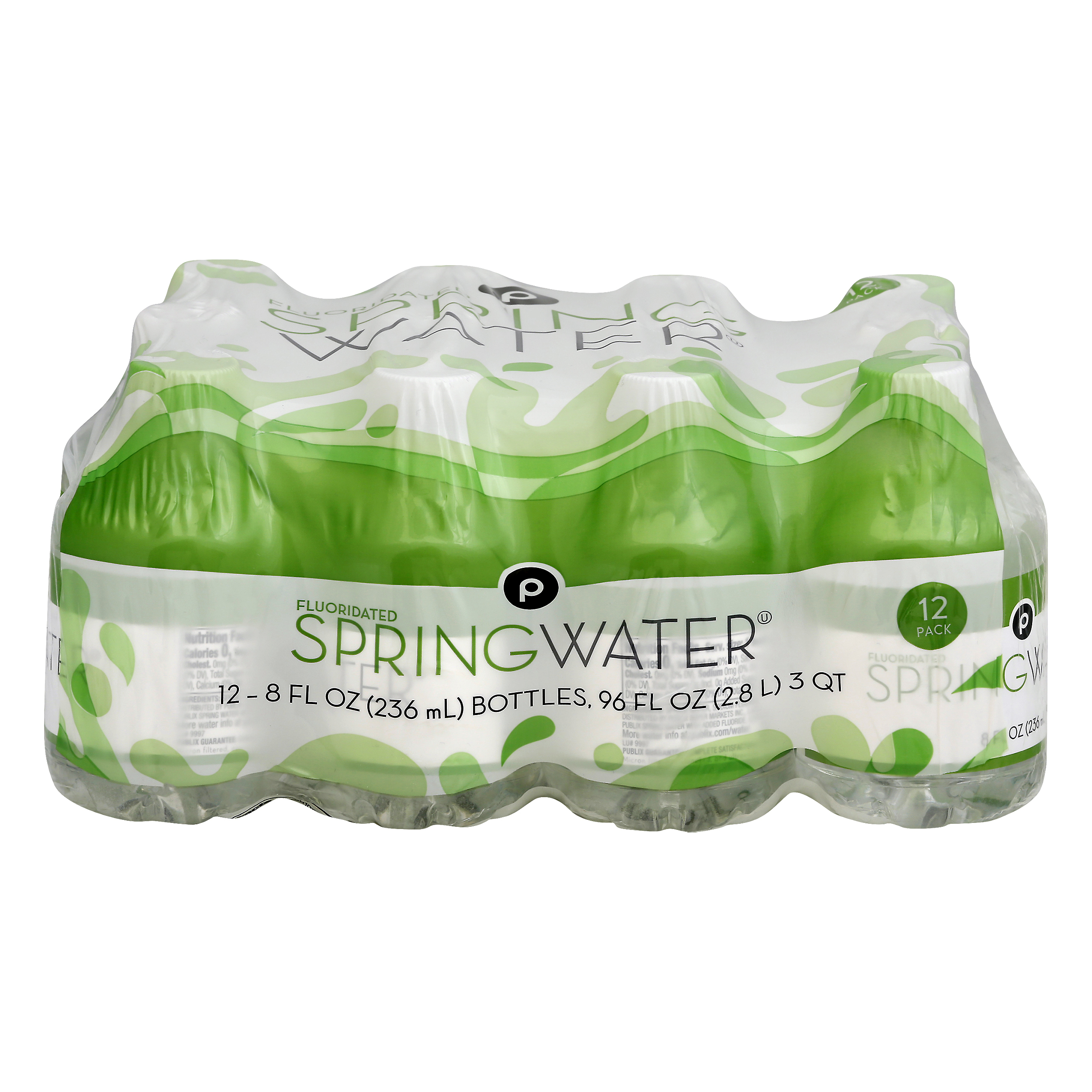 Publix Fluoridated 12 Pack Spring Water 12 ea OVERWRAP