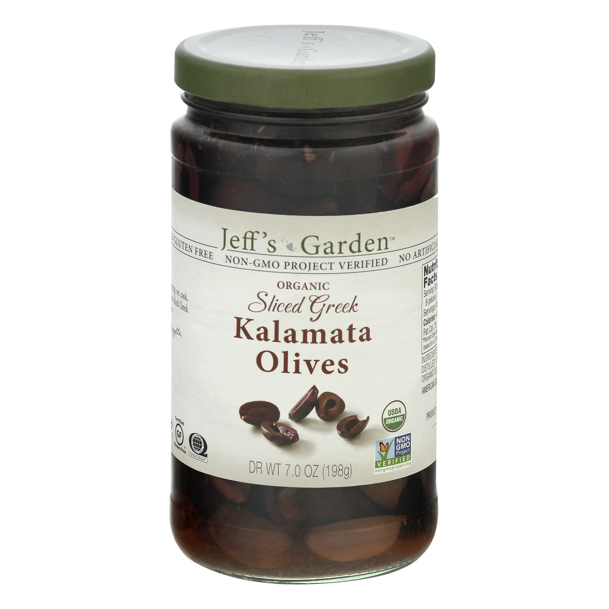 Jeff's Garden Sliced Greek Organic Kalamata Olives