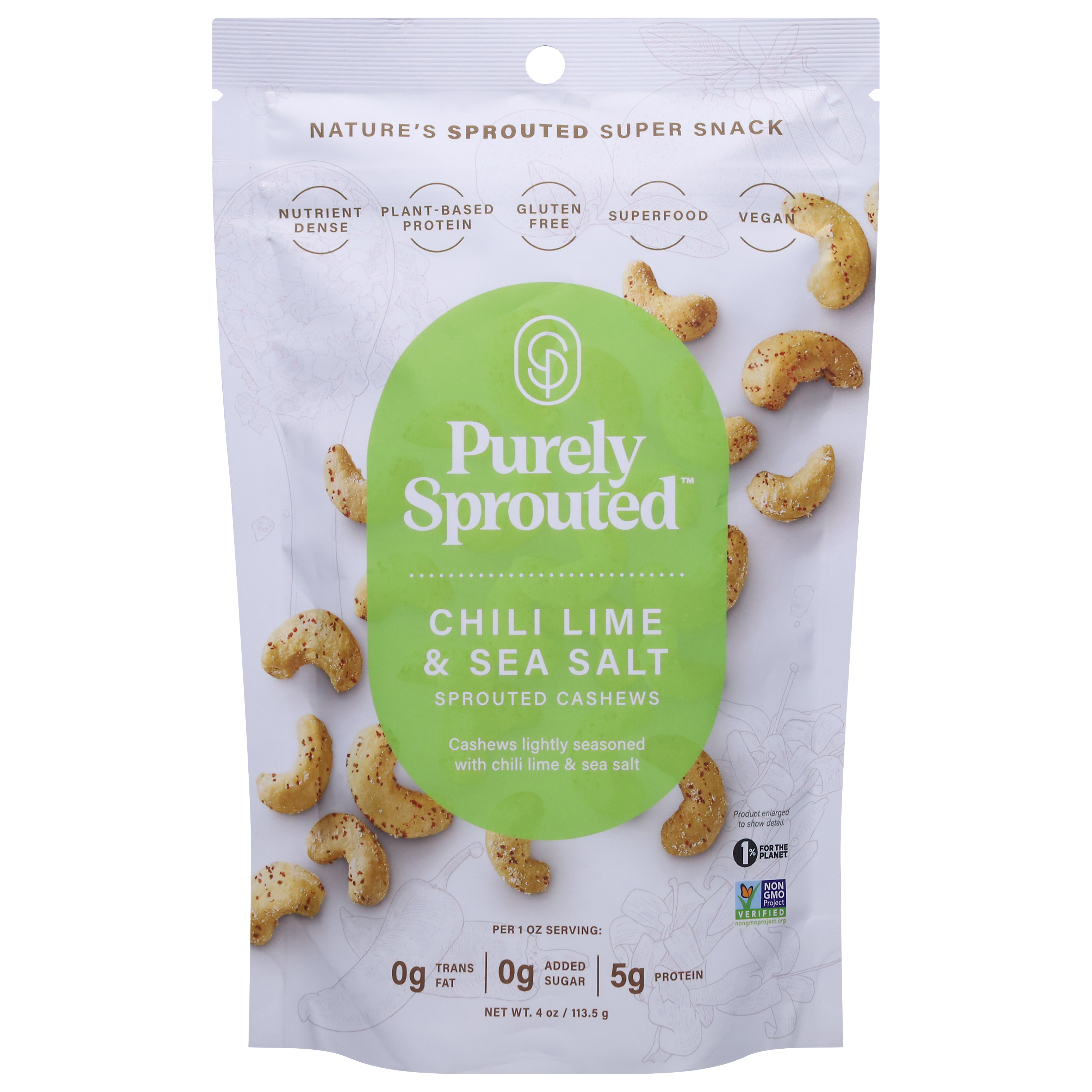 Purely Sprouted Chili Lime & Sea Salt Sprouted Cashews