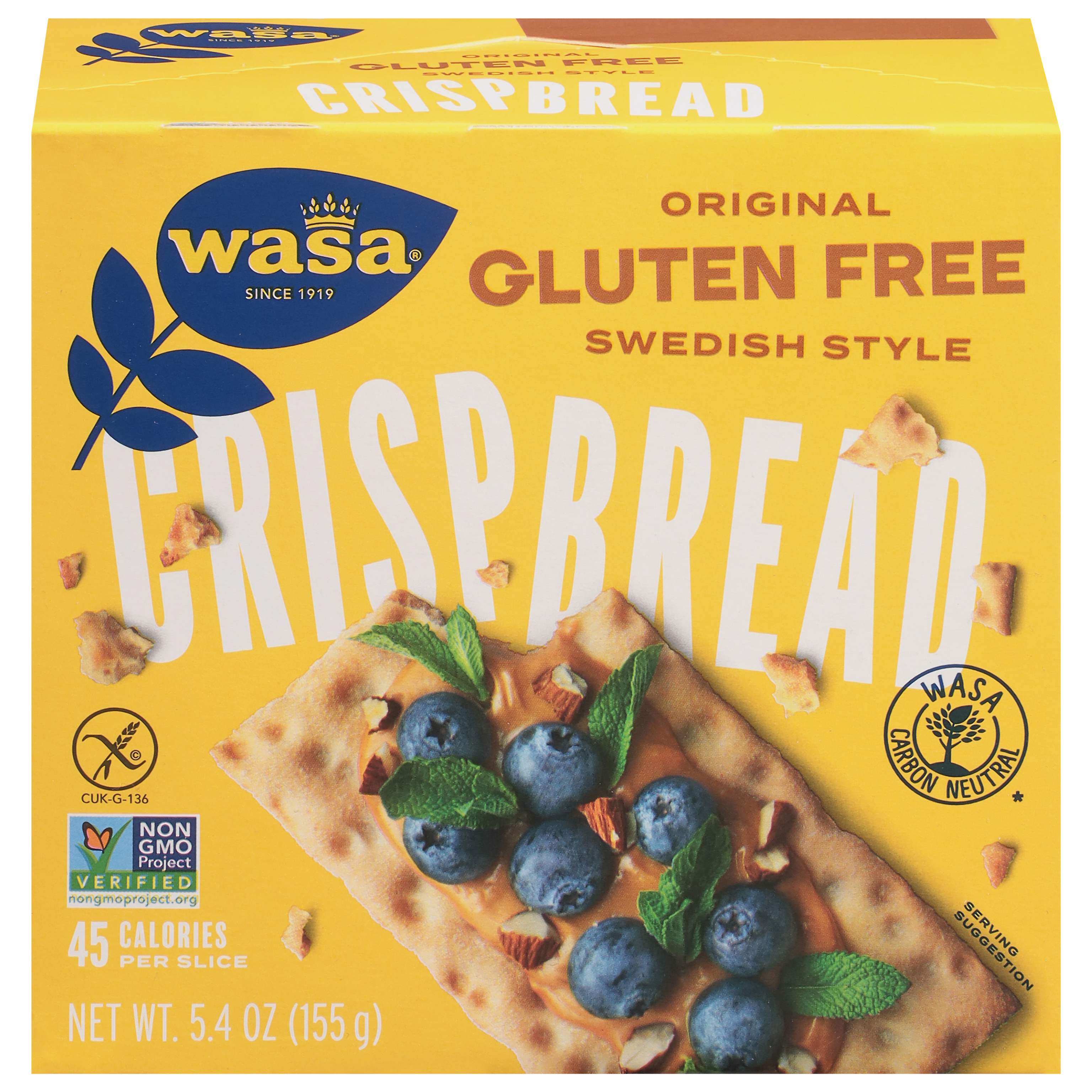 Wasa Swedish Style Gluten Free Original Crispbread