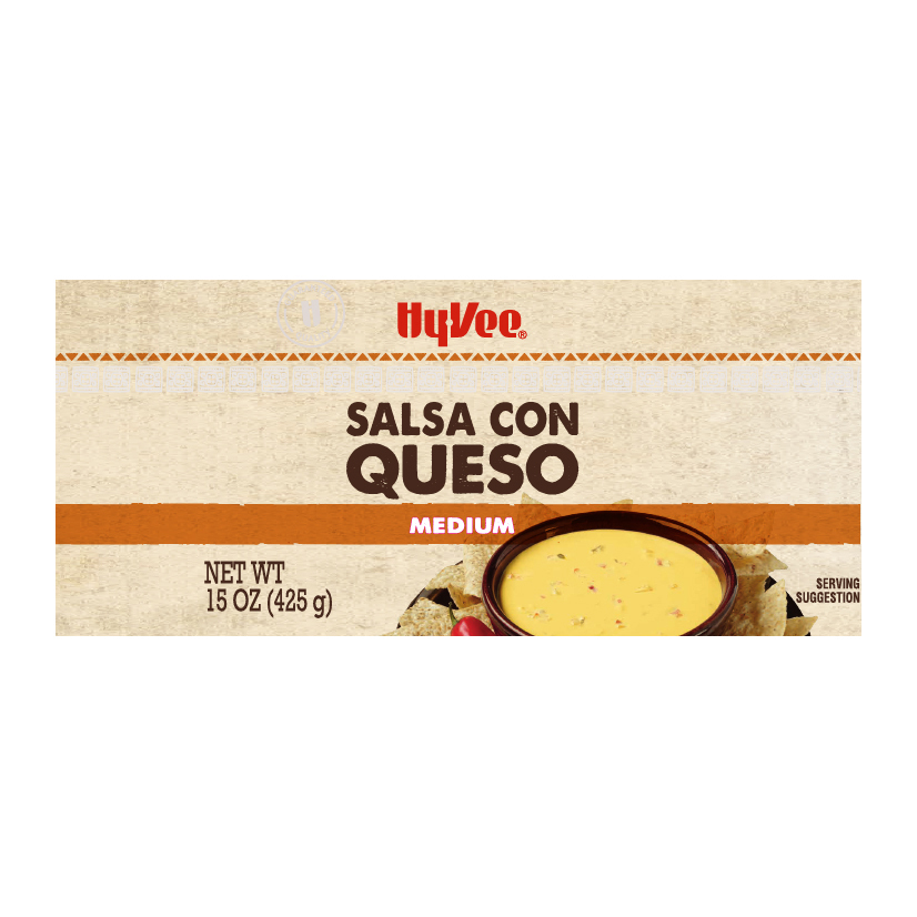 HyVee Medium Salsa Con Queso 15 oz