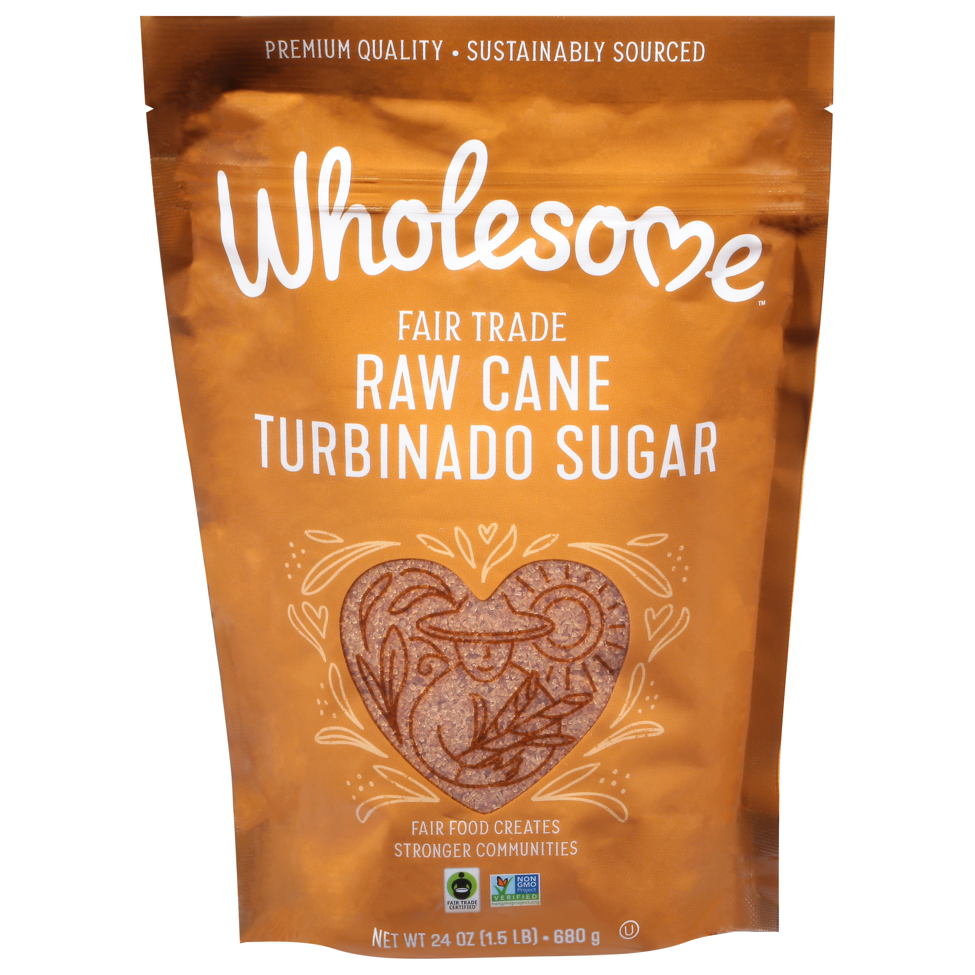 Wholesome Raw Cane Turbinado Sugar