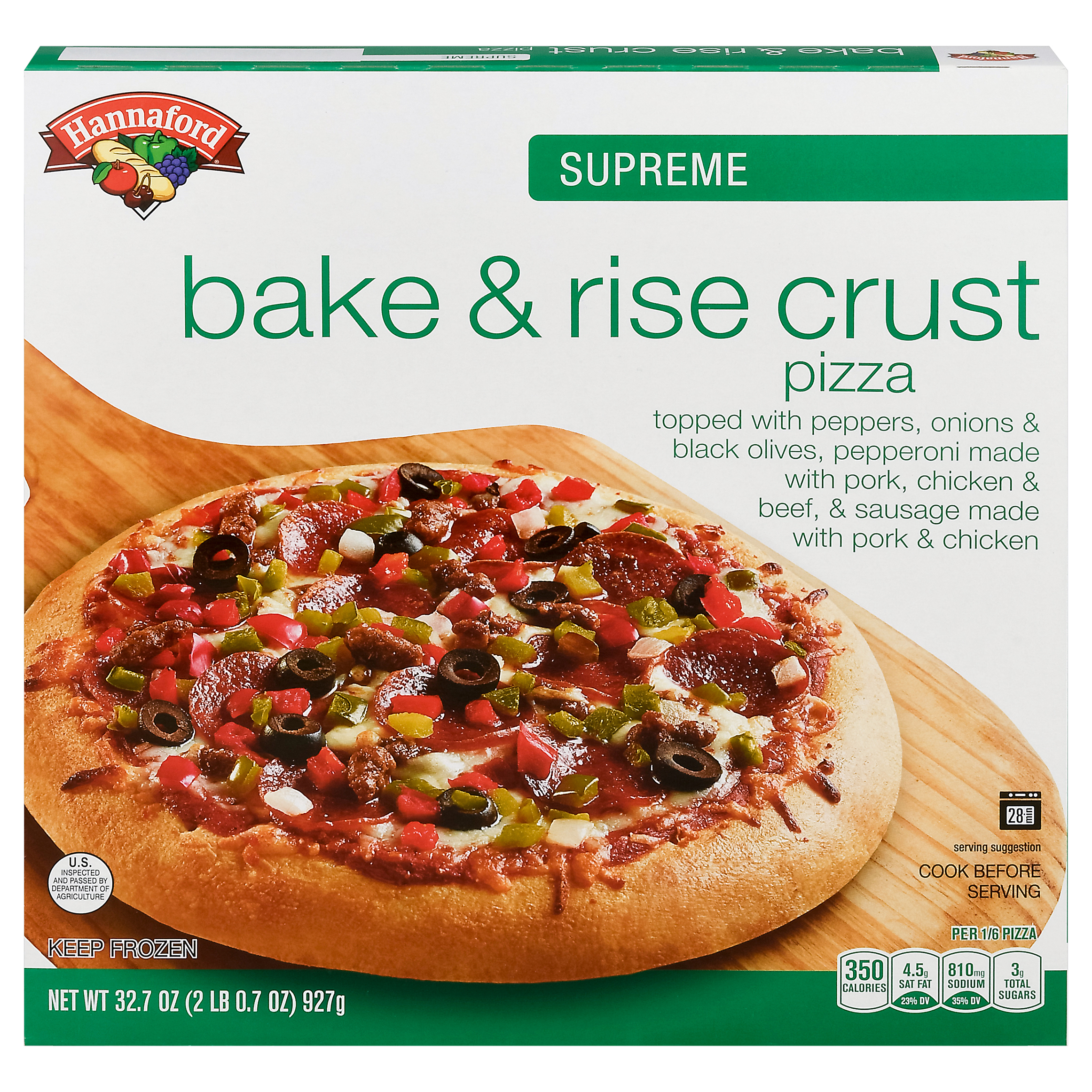 Hannaford Bake & Rise Crust Supreme Pizza 32.7 oz