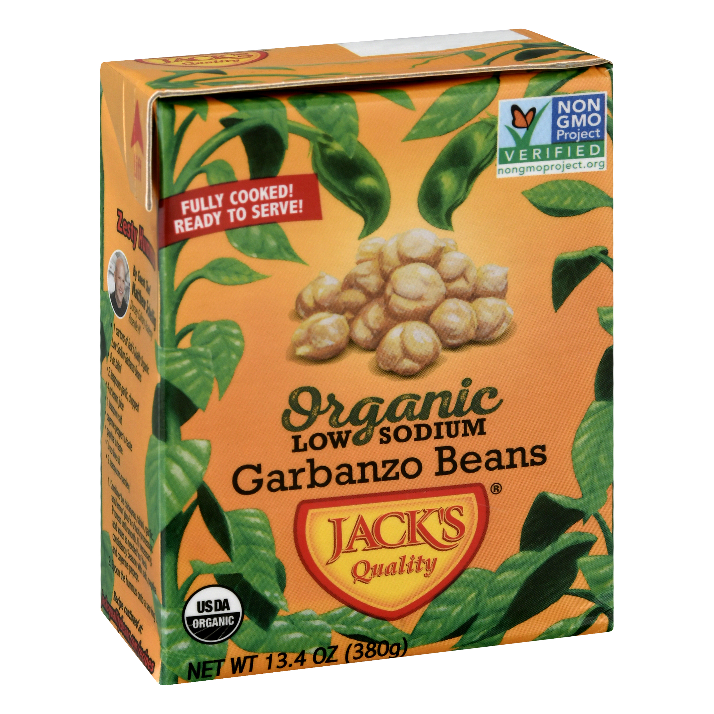 Jacks Quality Organic Low Sodium Garbanzo Beans