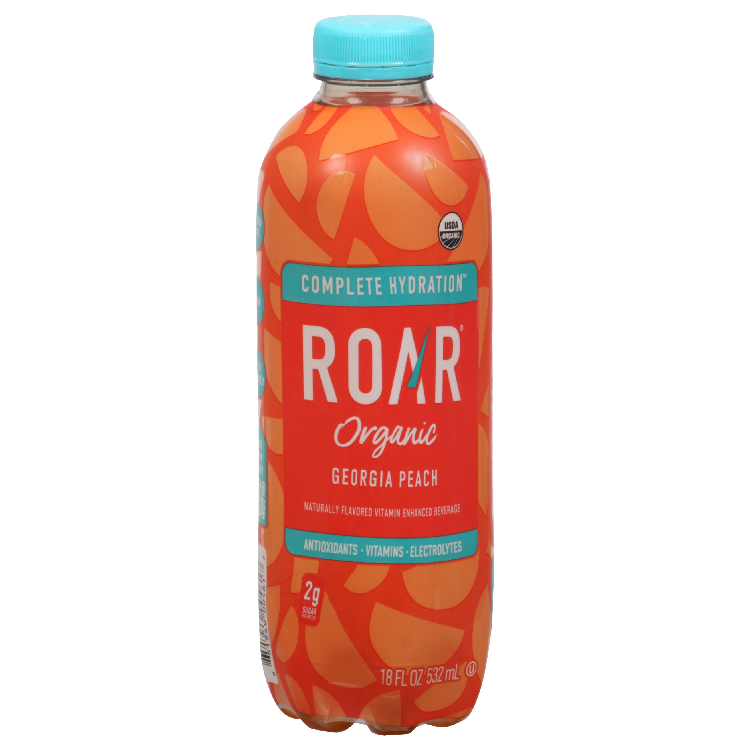 Roar Complete Hydration Organic Georgia Peach Vitamin Enhanced Beverage