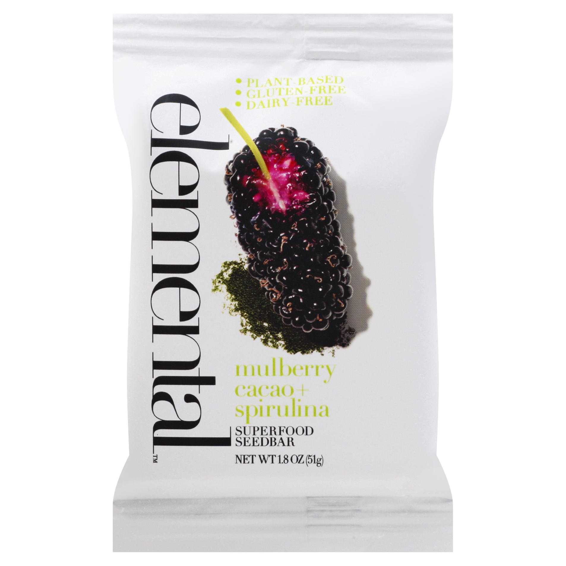 Elemental Mulberry Cacao + Spirulina Superfood Seedbar