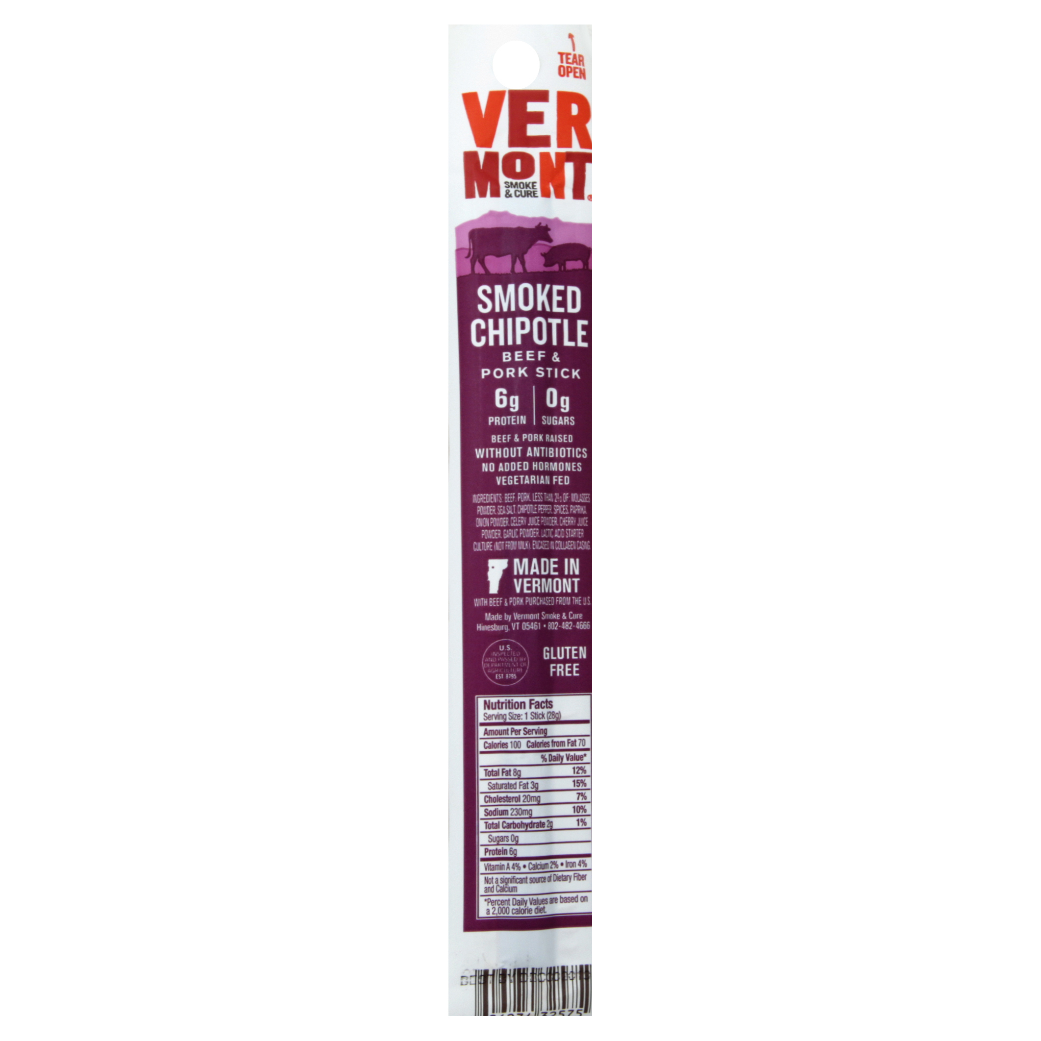 Vermont Beef & Pork Stick