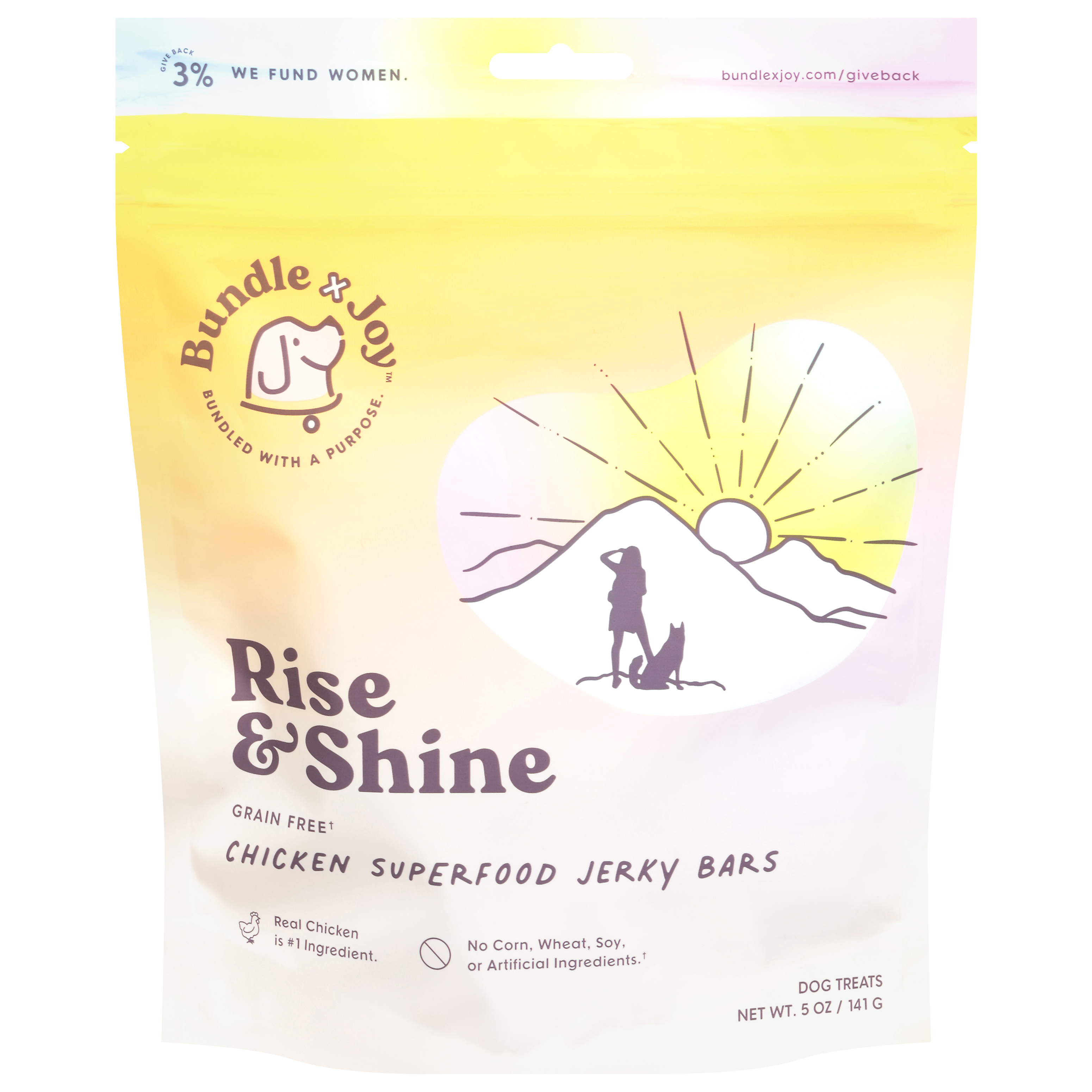 Bundle x Joy Rise & Shine Chicken Superfood Jerky Bars Dog Treats