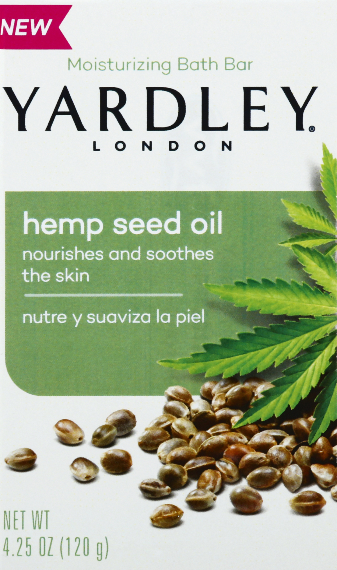 Yardley Bar Soap Hemp Seed Oil 4.00oz Bulk Case 24