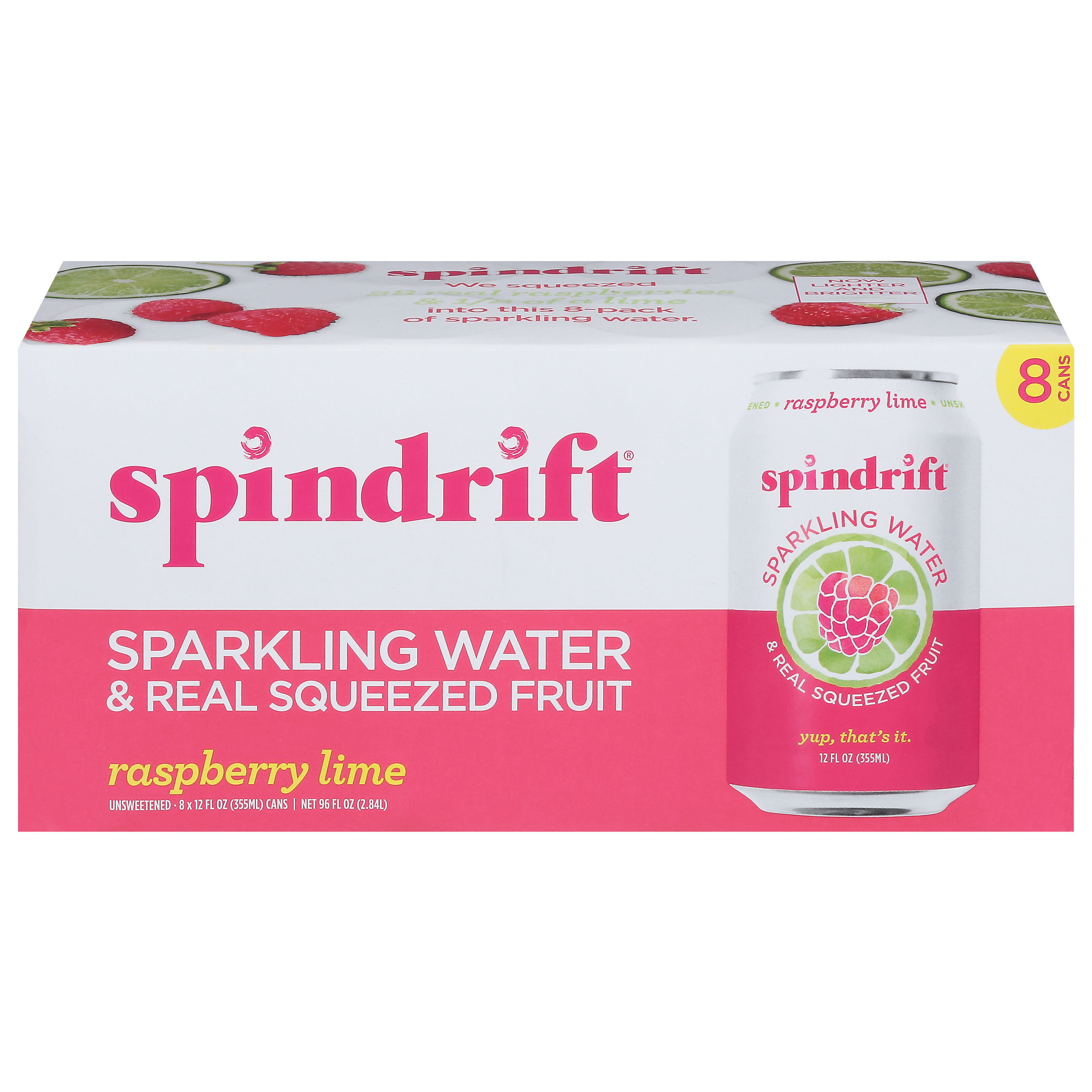 Spindrift Unsweetened Raspberry Lime Sparkling Water
