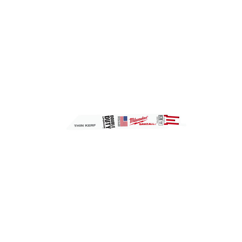 6 in. 18TPI Thin Kerf SAWZALL Blade-Bulk 25