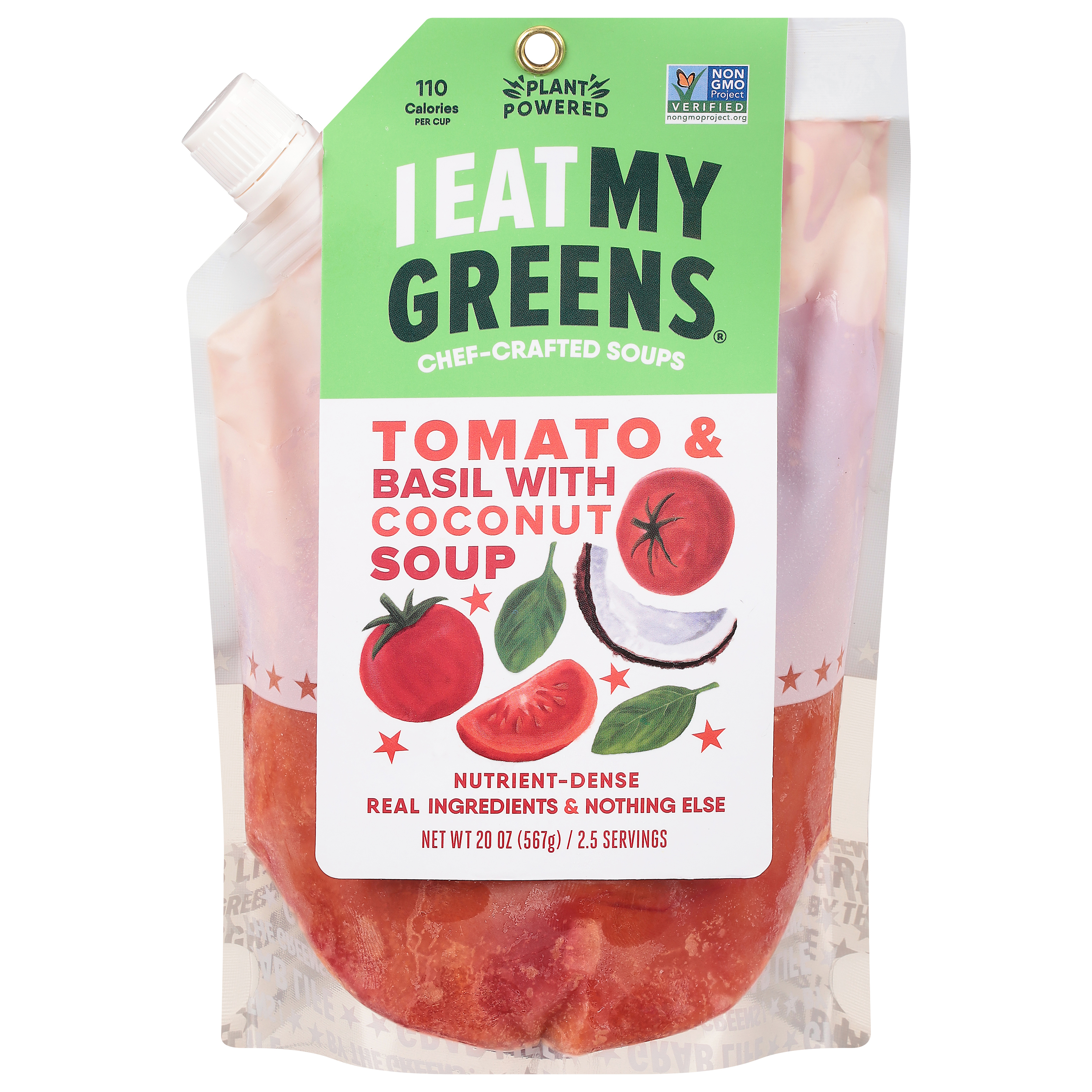 I Eat My Greens Tomato & Basil with Coconut Soup