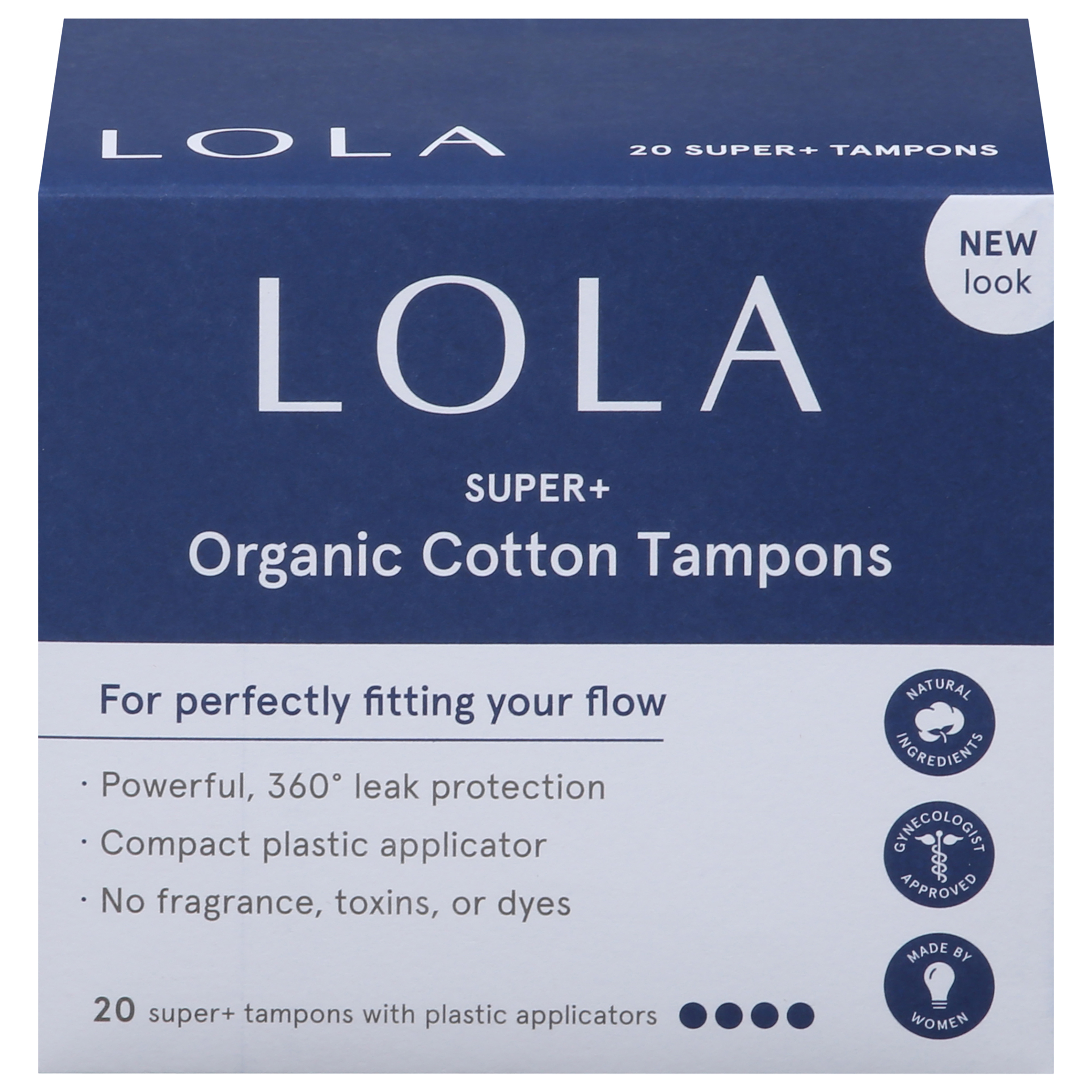 Lola Super+ Organic Cotton Tampons
