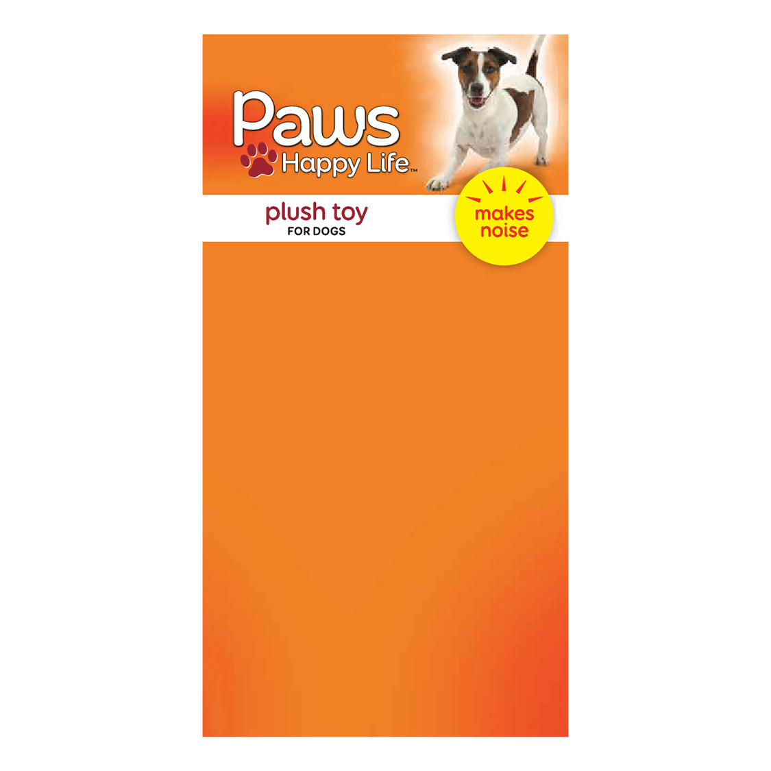 Paws Happy Life Animal Patch Plush Toy for Dogs 1 ea