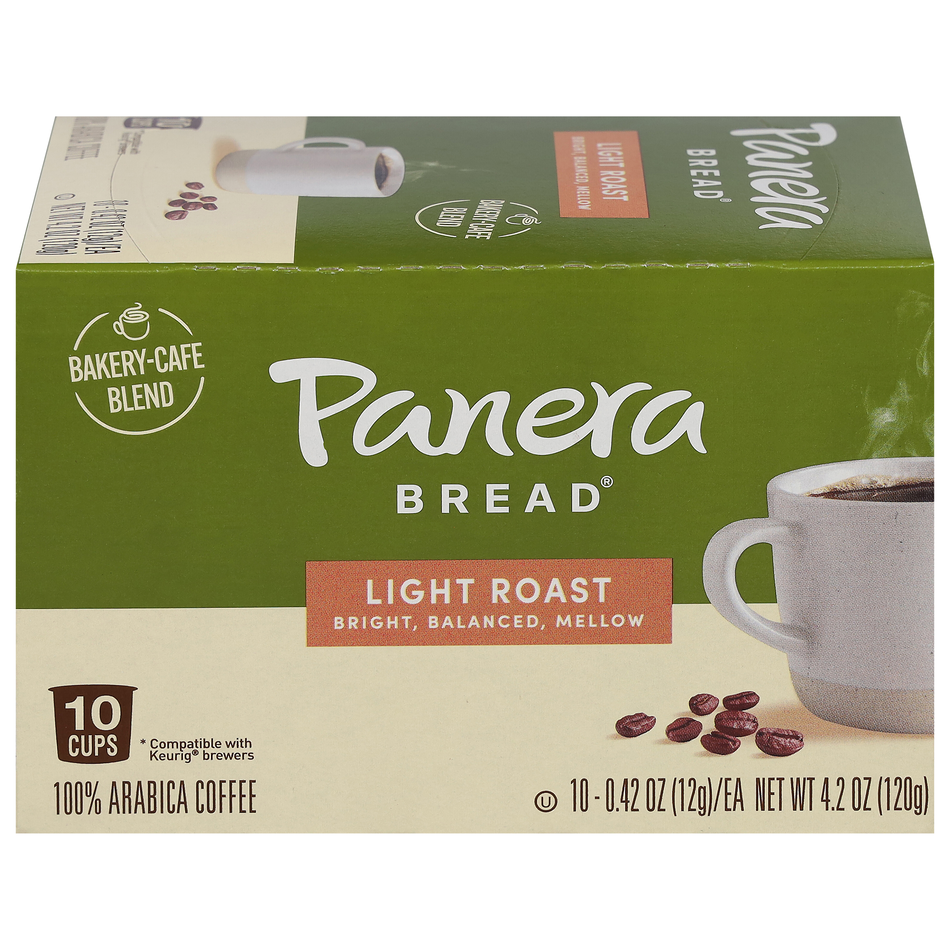 Panera Bread Cups Light Roast Coffee 10 - 0.42 oz Cups
