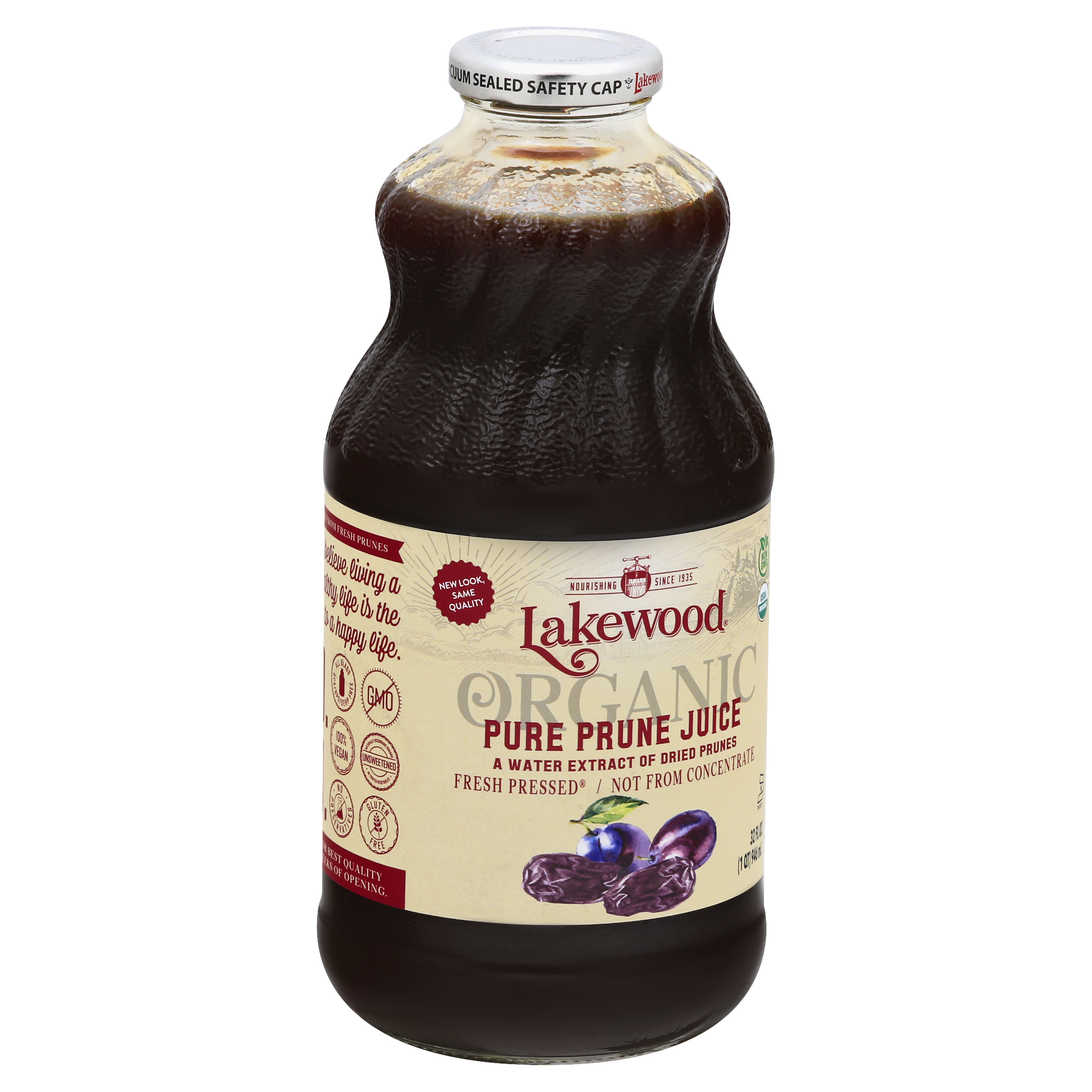 Lakewood Organic Fresh Pressed Pure Prune Juice