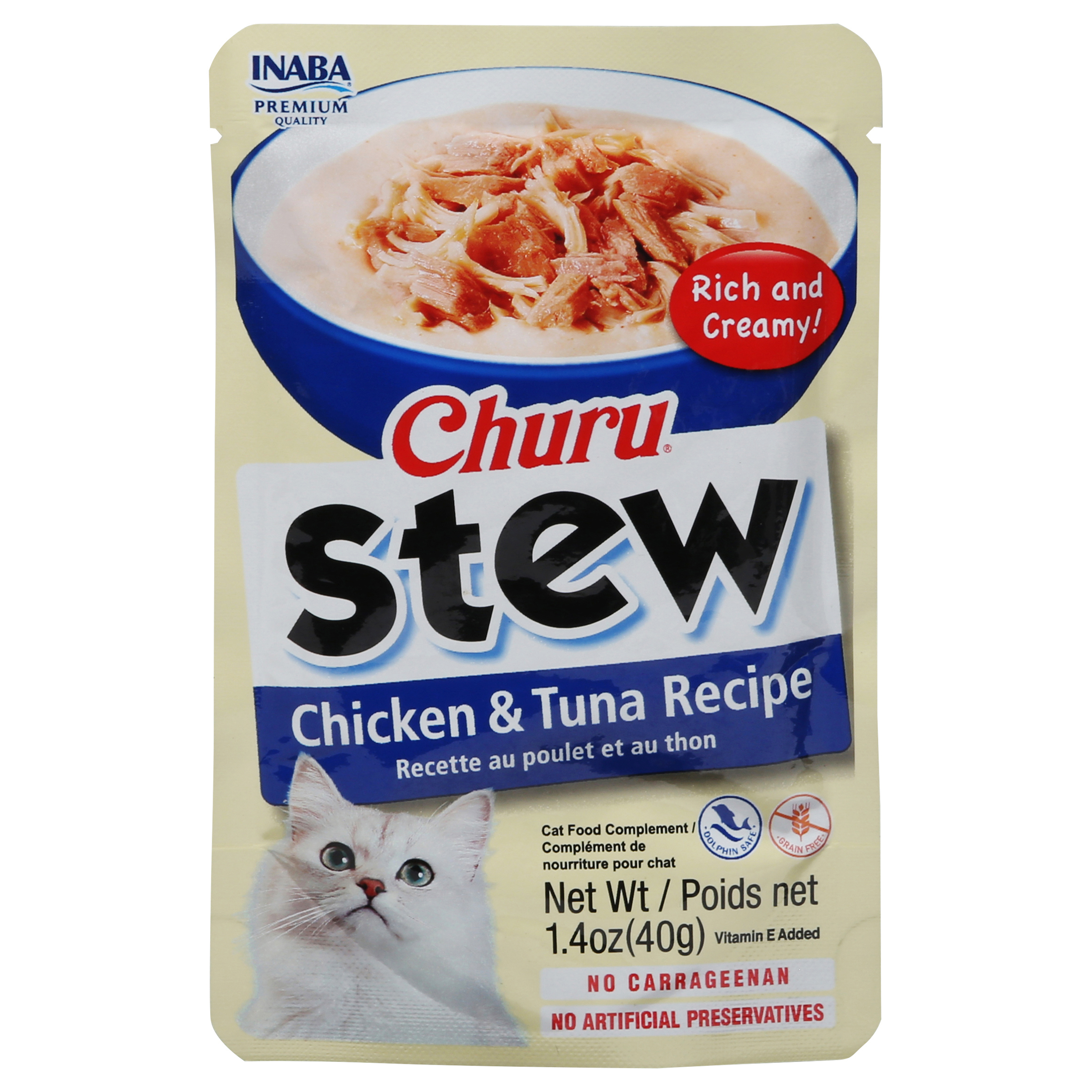 Inaba Churu Stew Chicken & Tuna Recipe Cat Food Complement