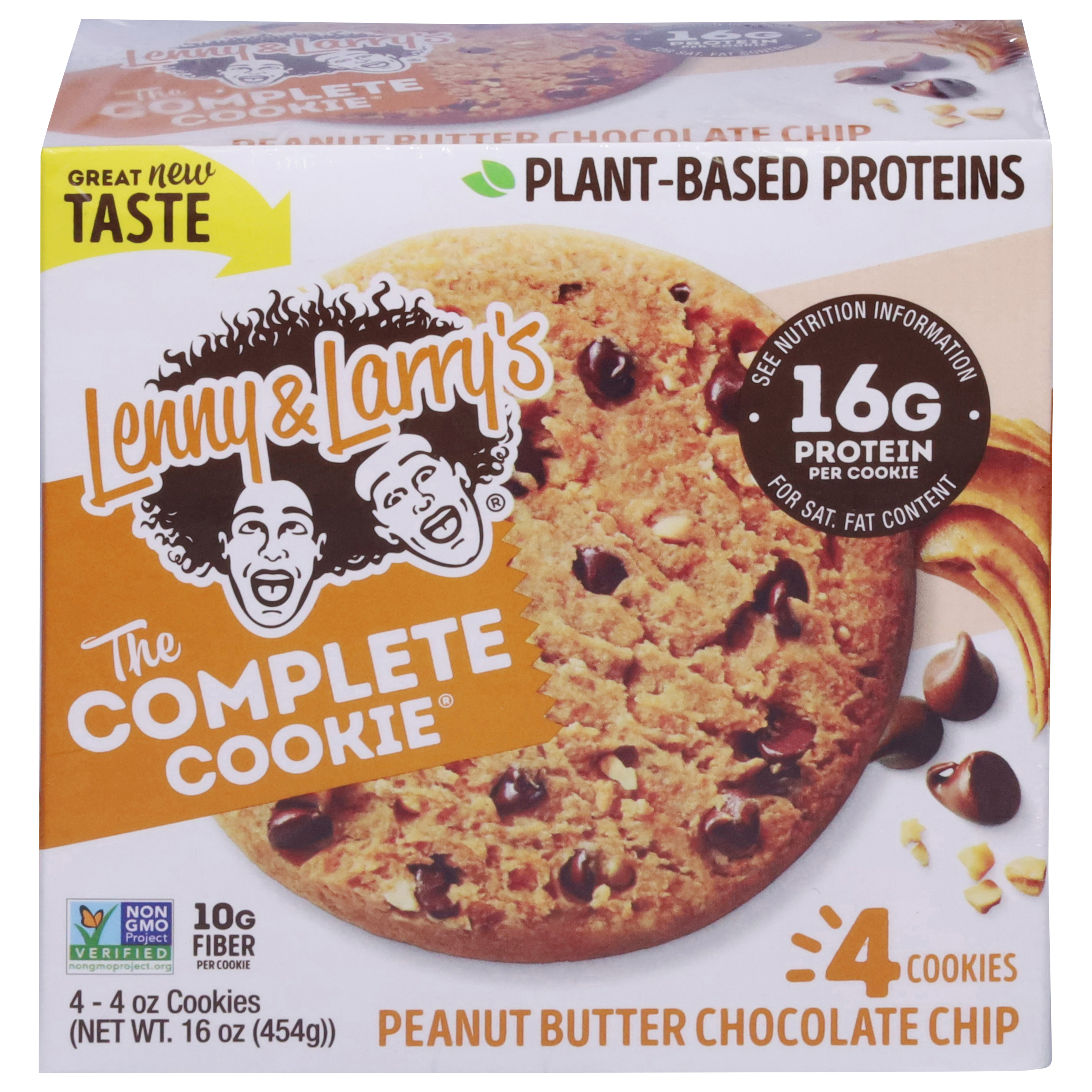 Lenny & Larry's The Complete Cookie Peanut Butter Chocolate Chip Cookies 4 - 4 oz Cookies