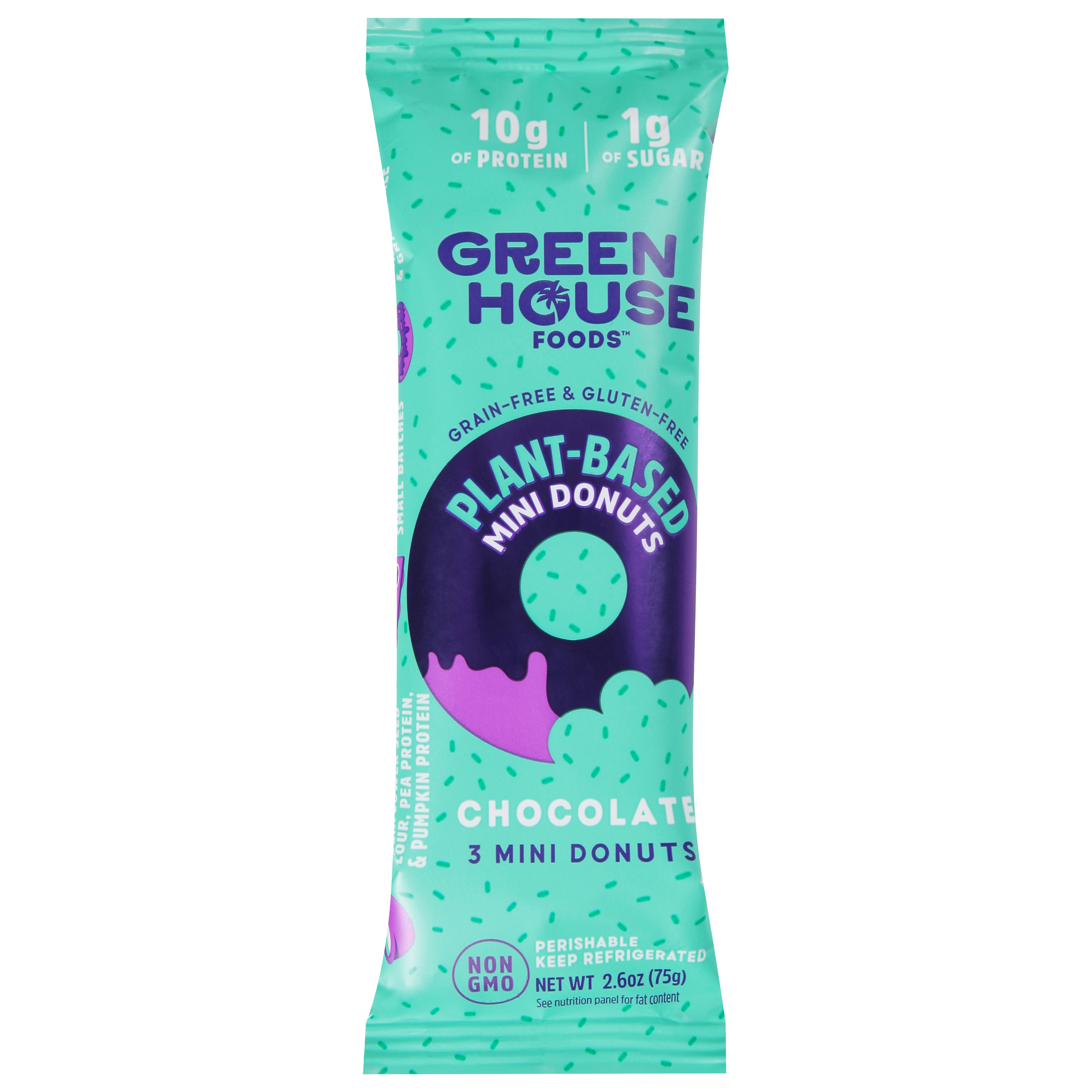 GreenHouse Foods Chocolate Mini Donuts