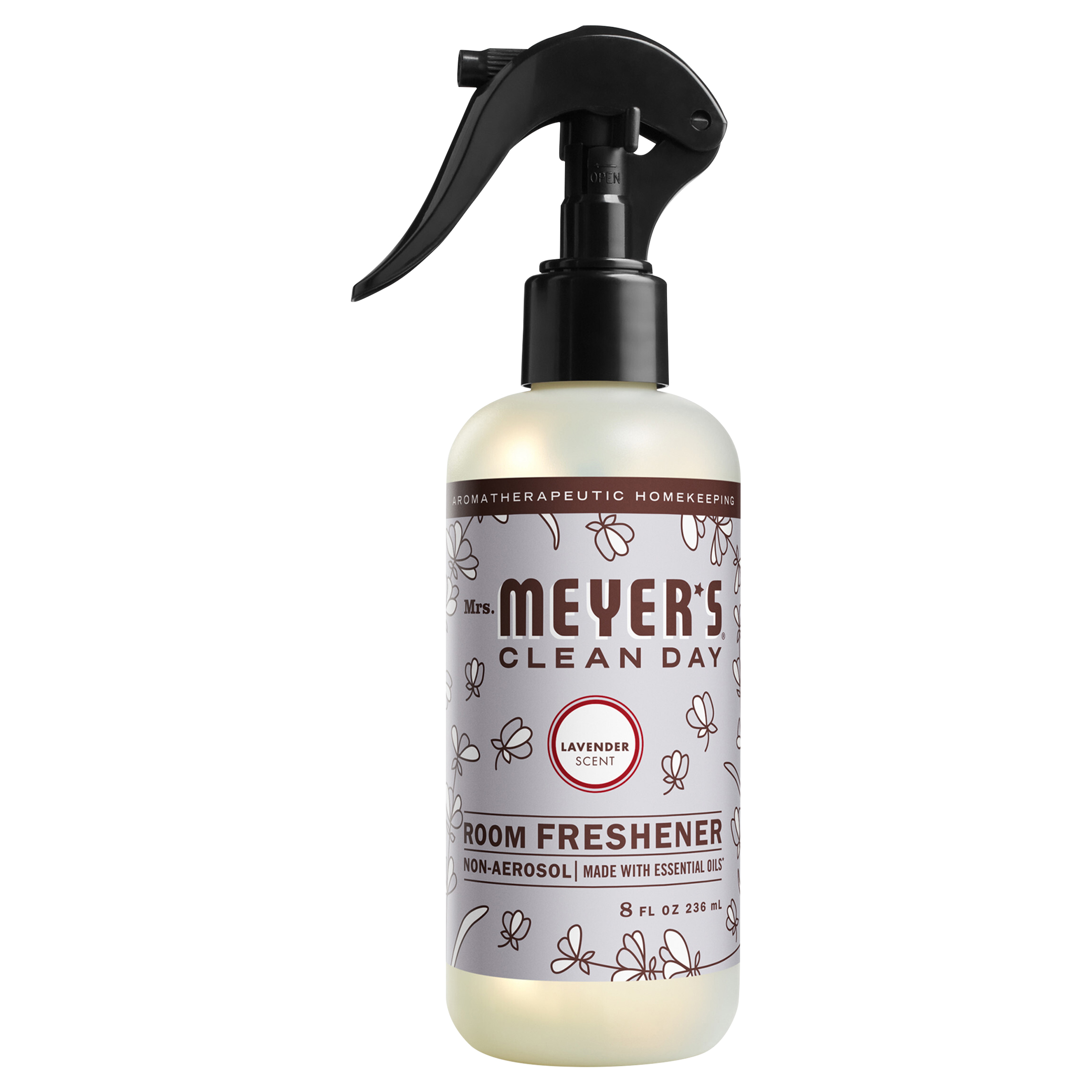 Mrs. Meyer's Clean Day Room Freshener, Lavender Scent, 8 Ounce Non-Aerosol Spray Bottle