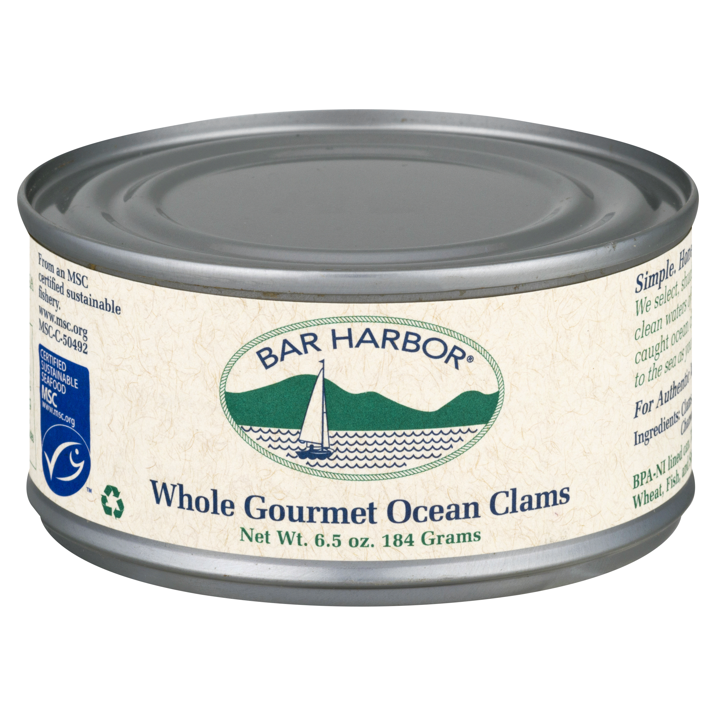 Bar Harbor Whole Gourmet Ocean Clams